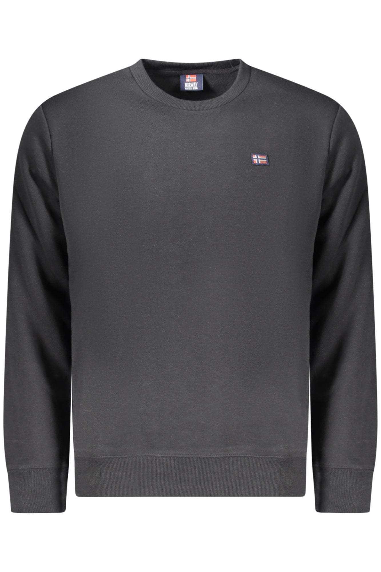 859453_NEBLACK – Schwarzes Herren-Sweatshirt 1963: Gefüttert, Rundhals, Applikation – Größe: S, M, L, XL, 2XL, 3XL – Farbe: Nero