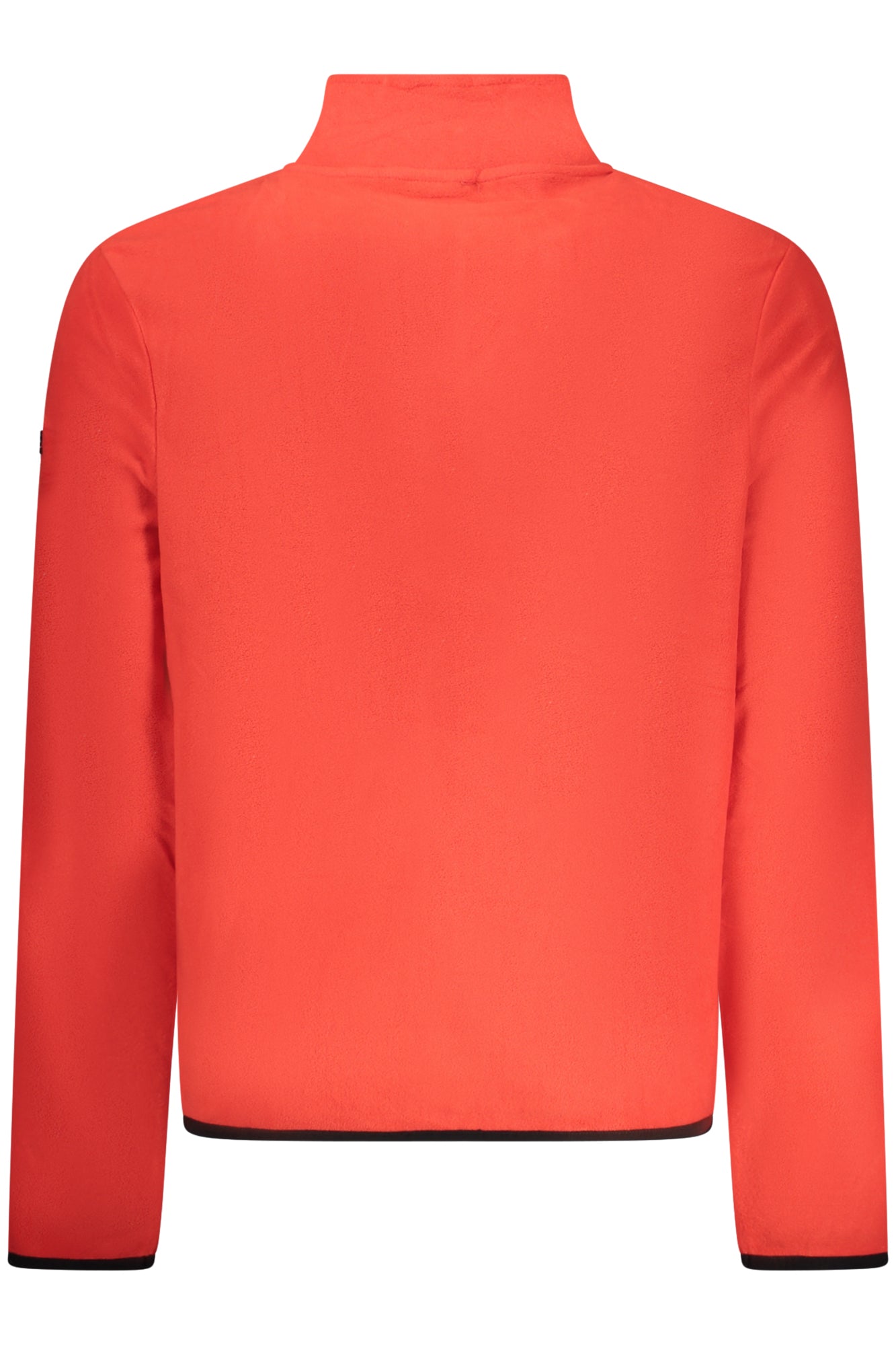 859540_ROREDRAC – Herren Langarm-Fleece-Sweatshirt Rot mit Reißverschluss und Details – Größe: S, M, L, XL, 2XL, 3XL – Farbe: Rosso