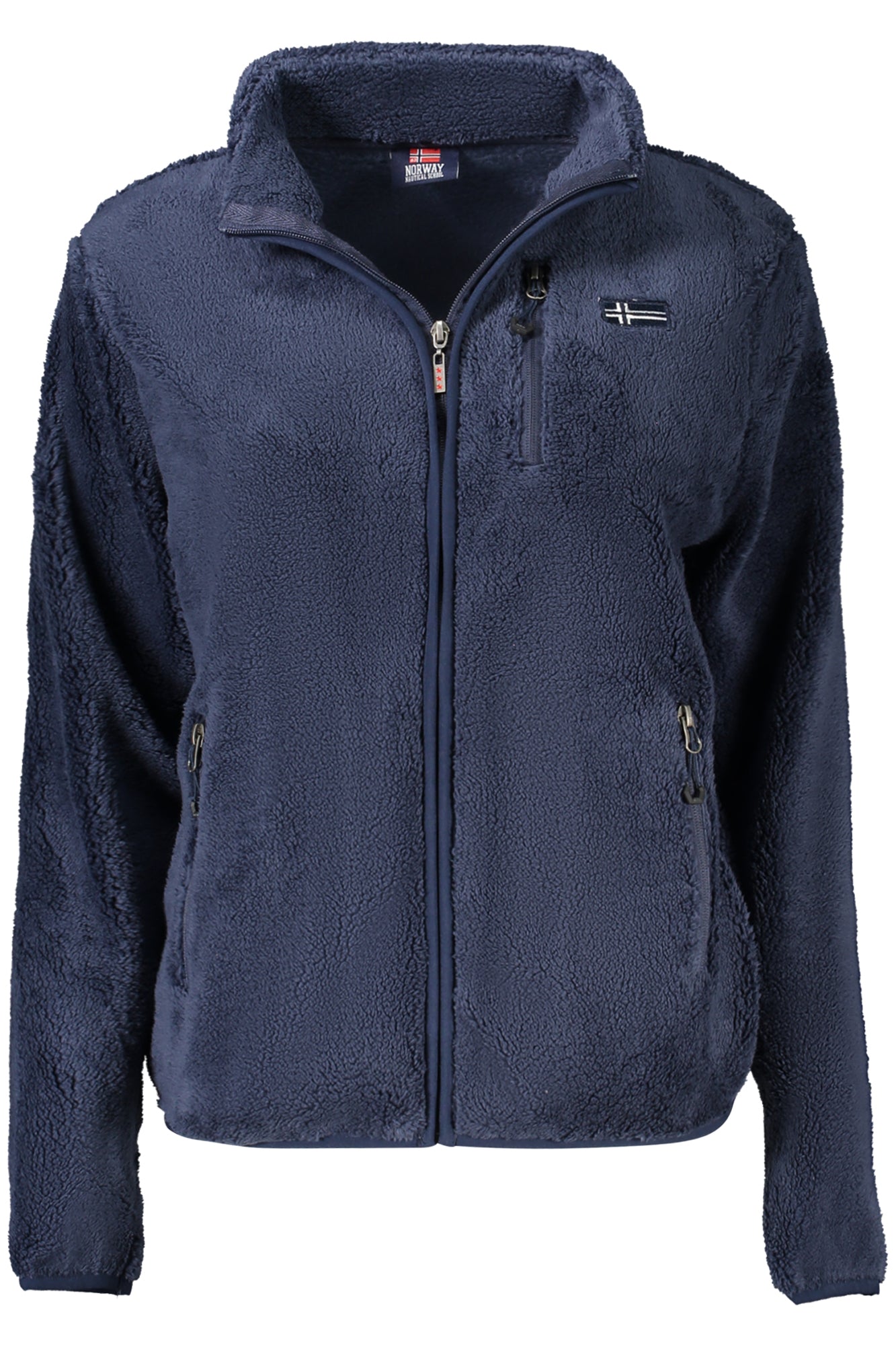 849909_BLBLU – Stylische Damen Sportjacke Blau aus Fleece - Ideal für Outdoor-Abenteuer – Größe: S, M, L, XL – Farbe: Blu