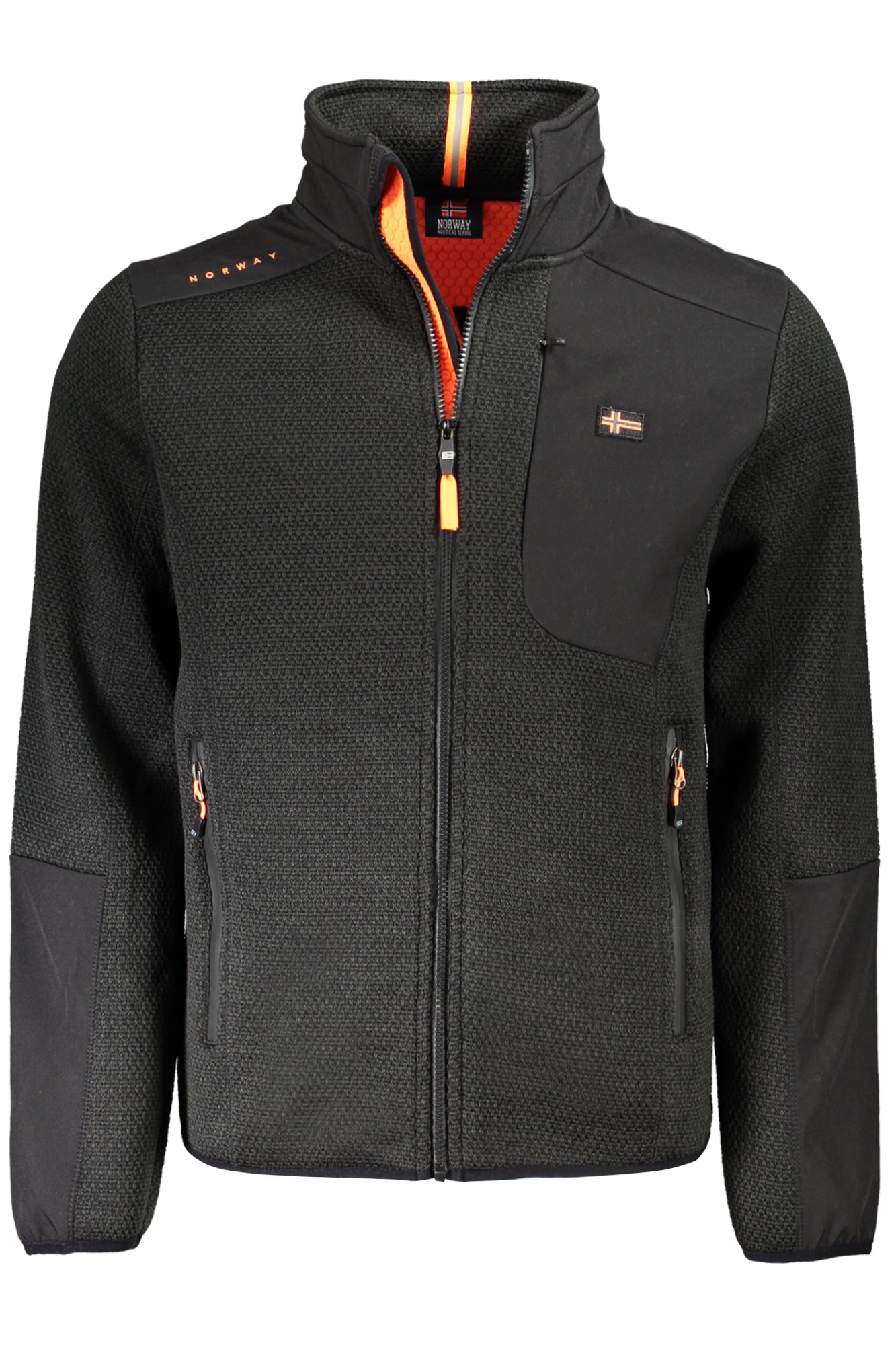 849248_NEBLACK – Vielseitige schwarze Herren-Sportjacke mit Kapuze und Kontrastdetails – Größe: L, XL, 2XL, M – Farbe: Nero