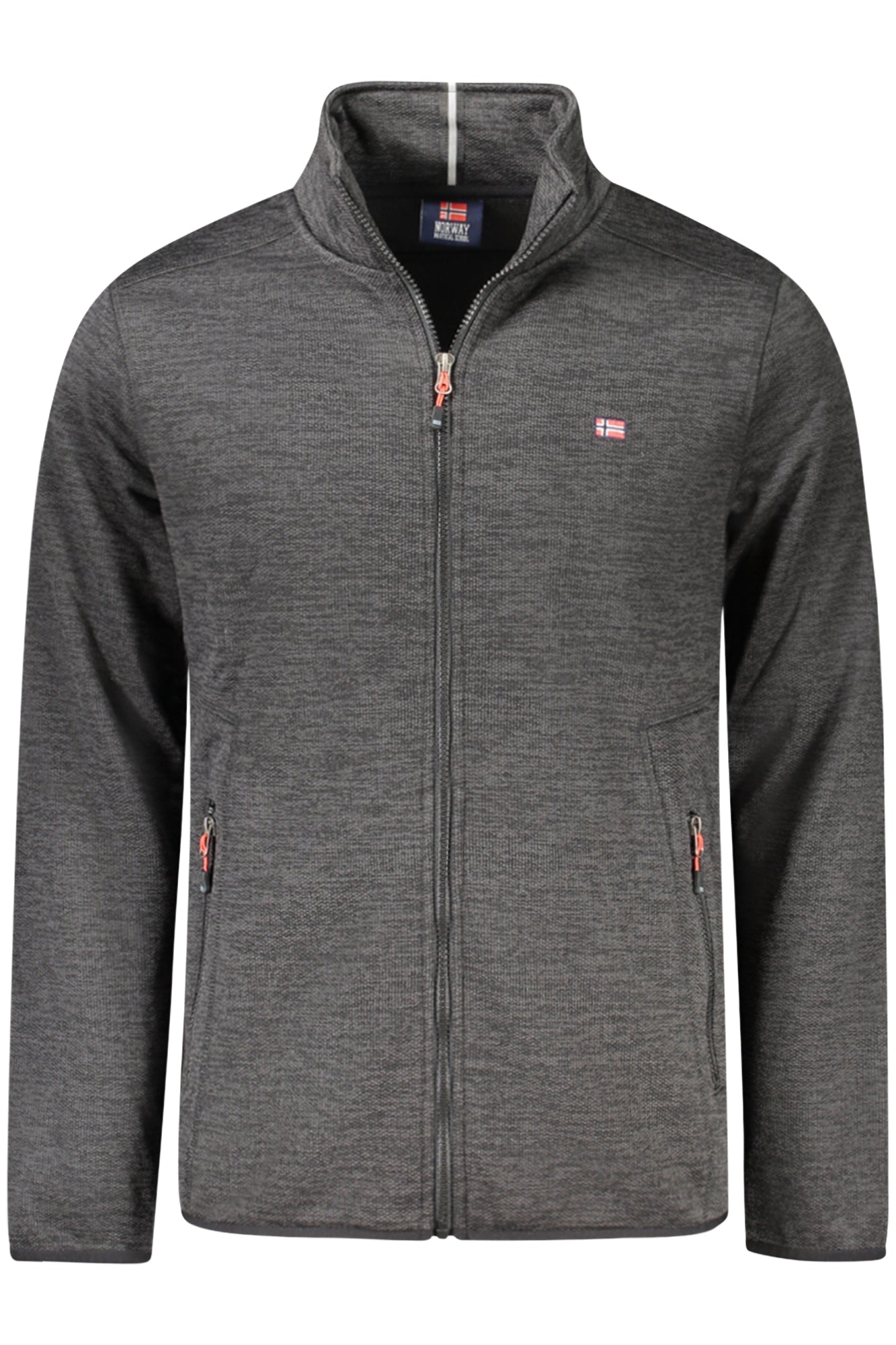 849322_NEBLACK – Stylische Schwarze Herrenjacke mit Fleece und Stickerei – Größe: M, L, XL, 2XL – Farbe: Nero