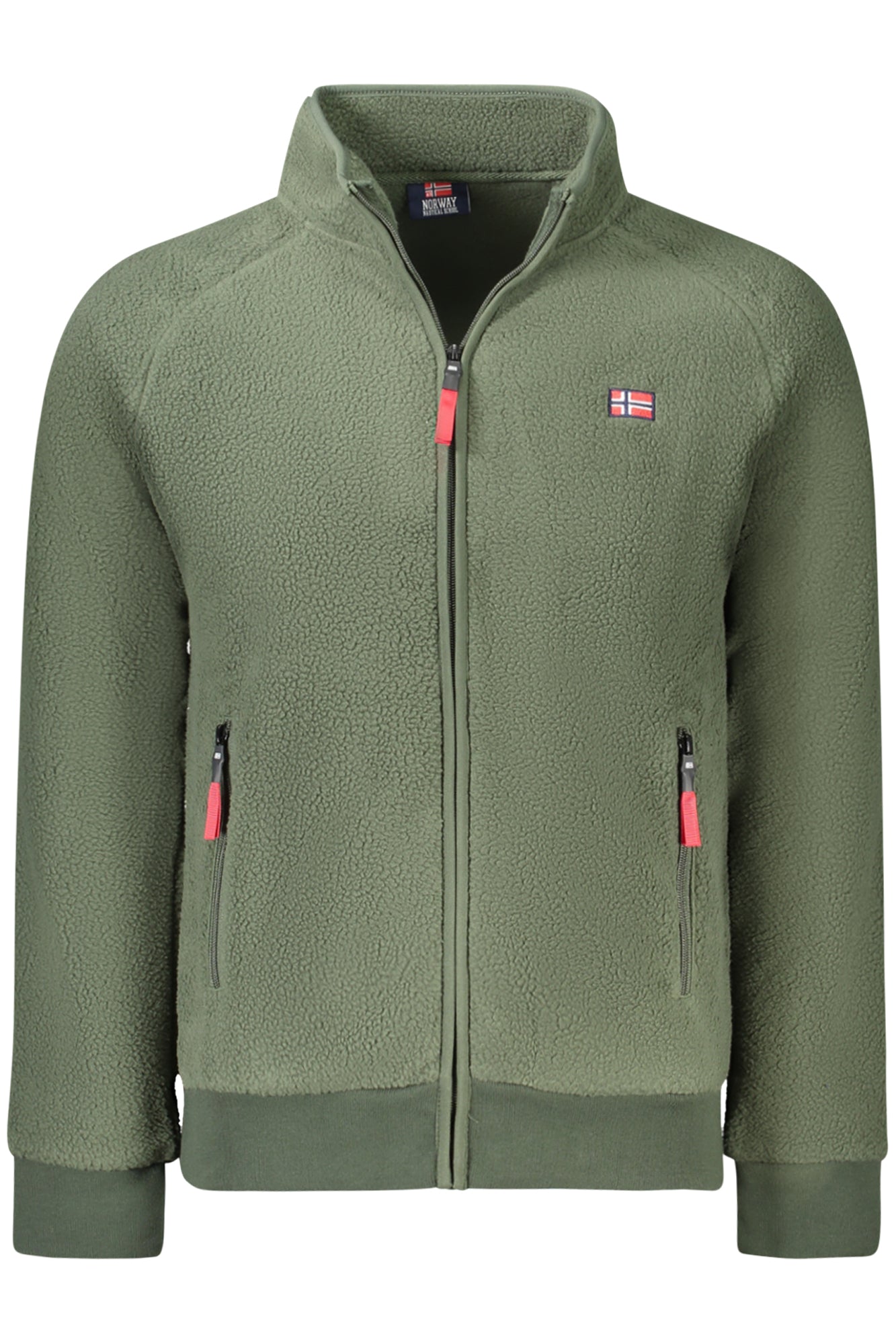 849533_VEARMY – Grüne Herren Sportjacke aus Fleece mit Taschen und Reißverschluss – Größe: M, L, XL, 2XL – Farbe: Verde
