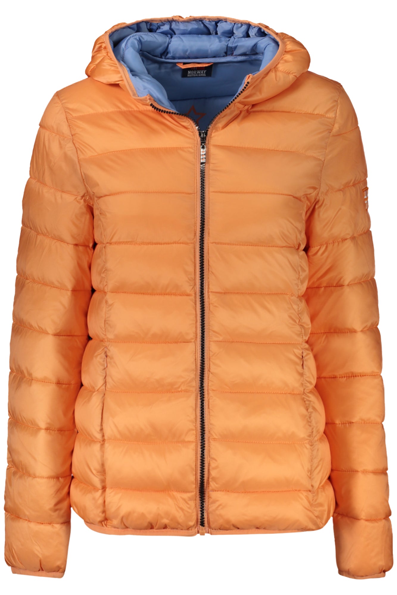 849658_ARPAPAJA – Stylische Damenjacke Orange mit Kapuze und Taschen - Vielseitig & Elegant – Größe: S, M, L, XL, 2XL – Farbe: Arancione