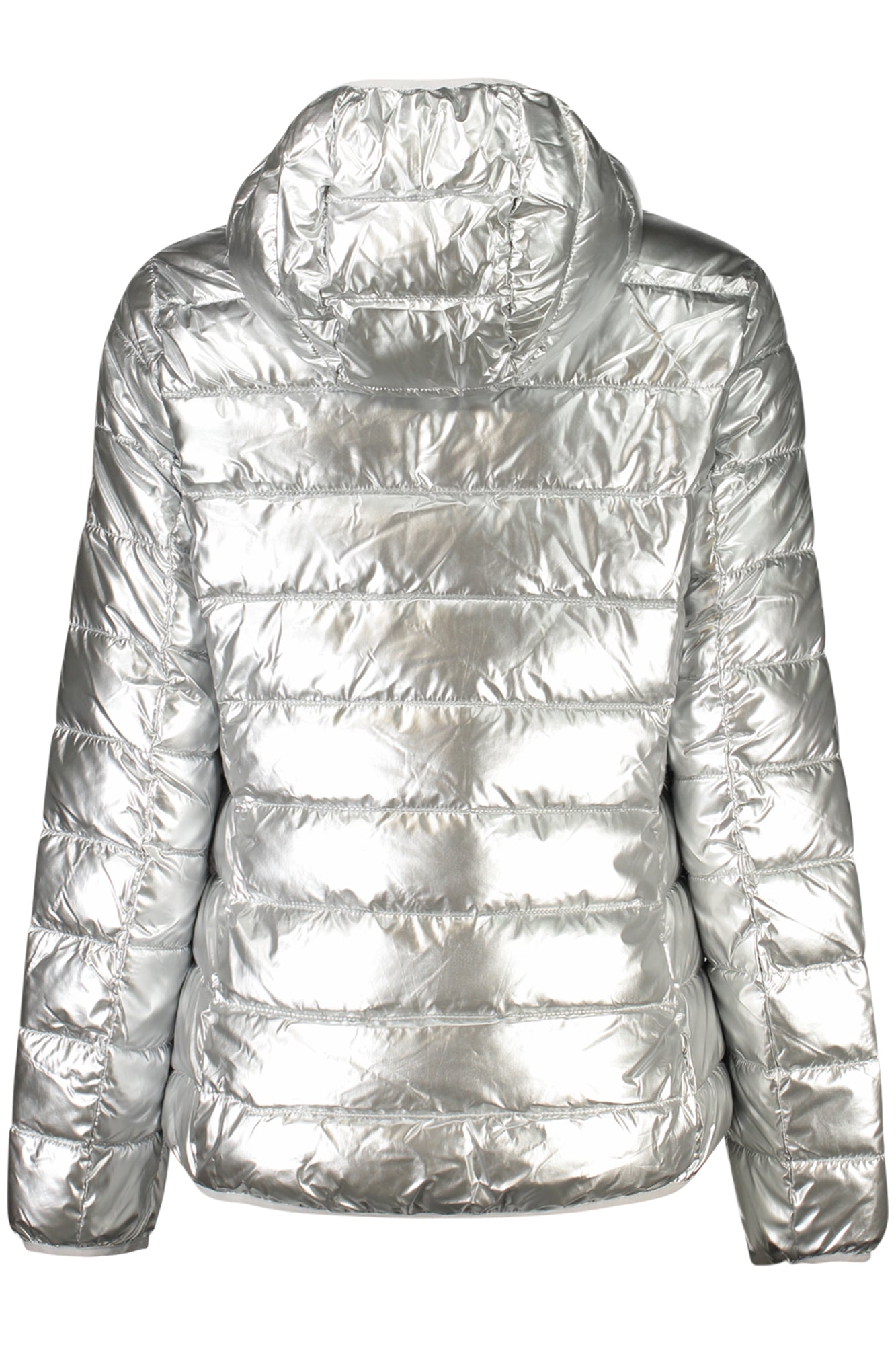 849658_AGARGLAM – Damenjacke Silber mit Kapuze & Reißverschluss - Stilvolles Design – Größe: S, M, L, XL, 2XL – Farbe: Argento