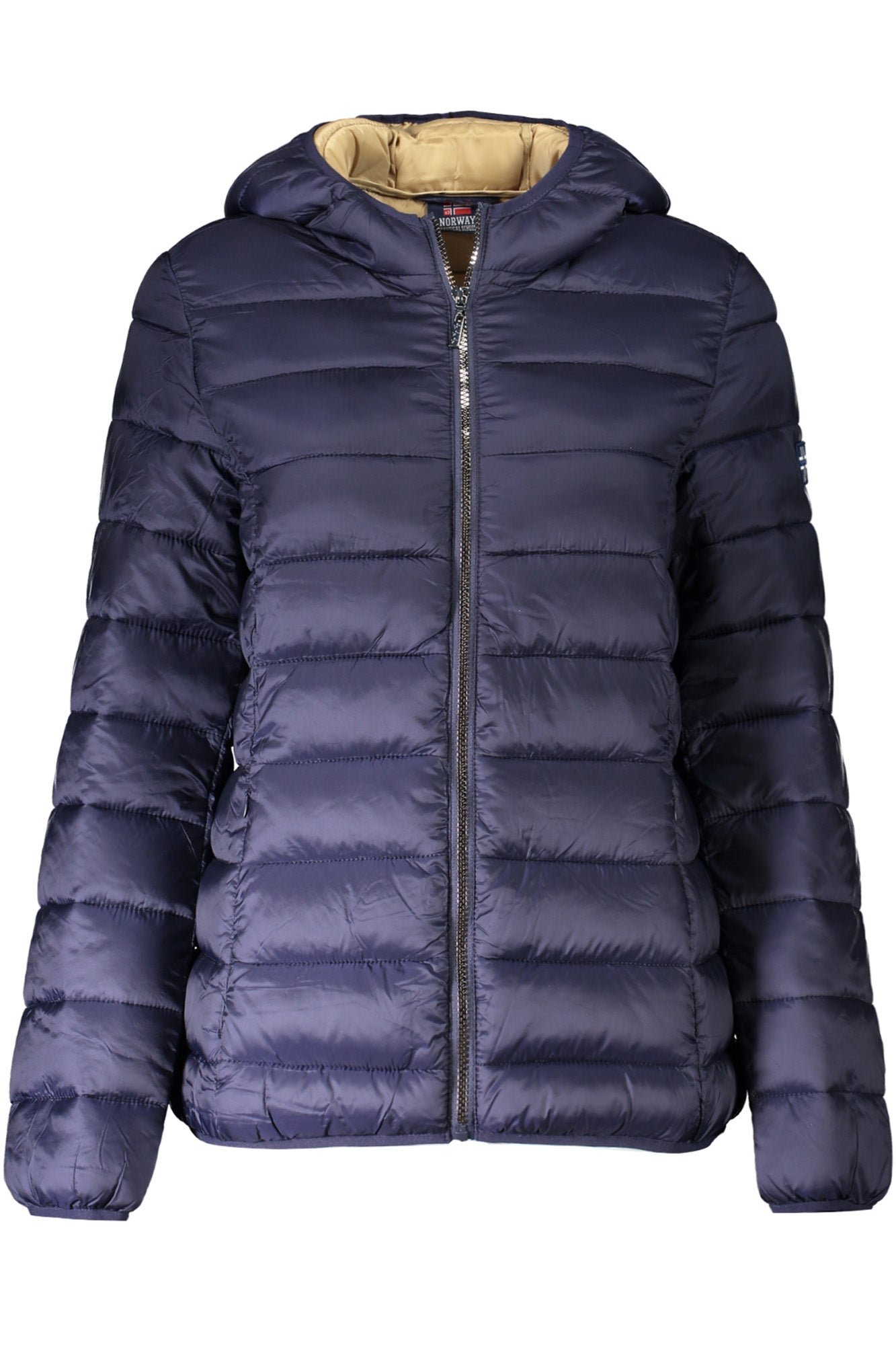 849658_BLNAVY – Damenjacke Blau: Lange Ärmel, Kapuze, Taschen, Applikation – Größe: L, M, XL, 2XL, S – Farbe: Blu