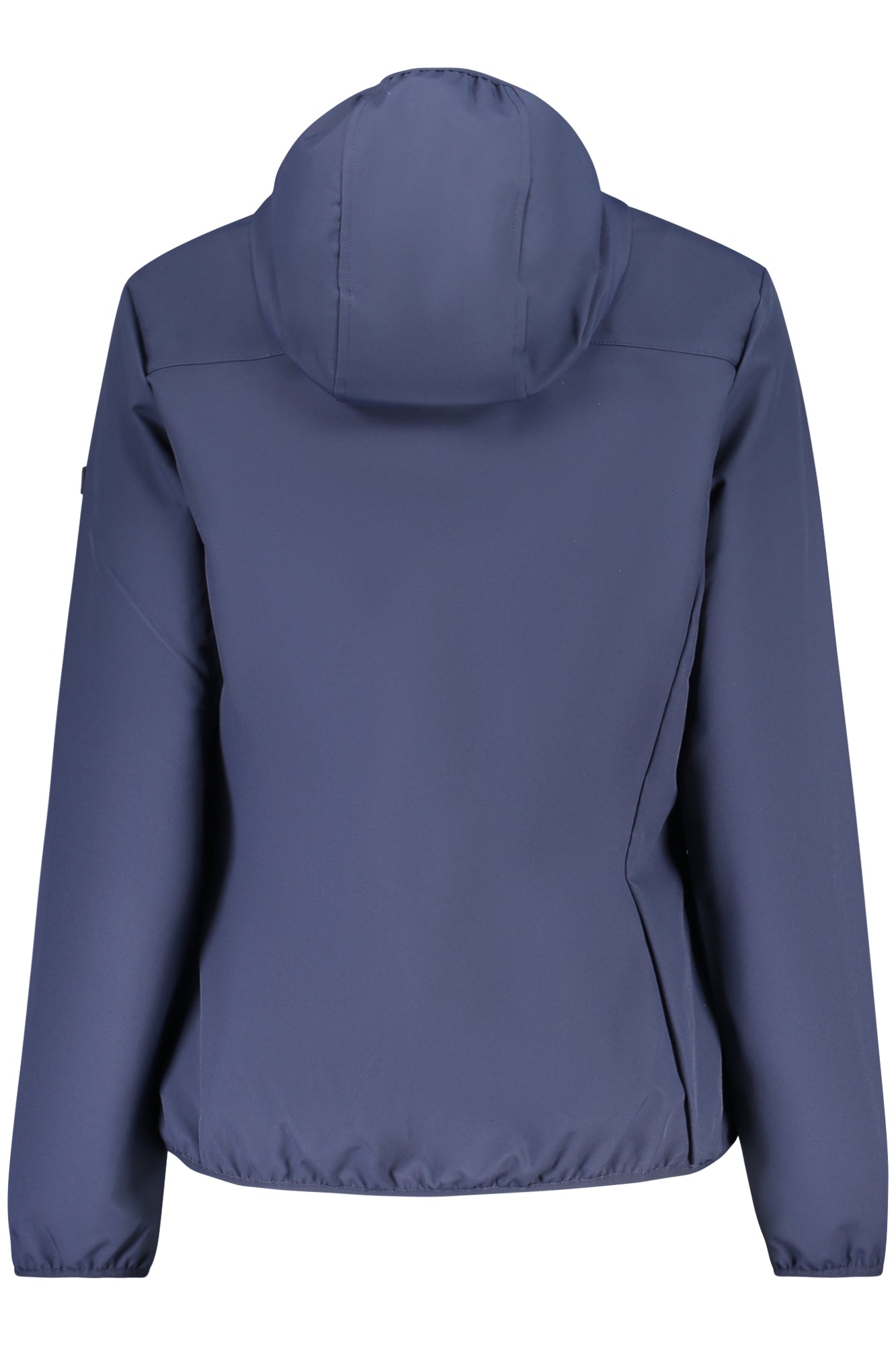 862641_BLNAVY – Damen Softshell-Jacke Blau mit Kapuze und Taschen - Kontrastdetails – Größe: S, M, L, XL, 2XL – Farbe: Blu
