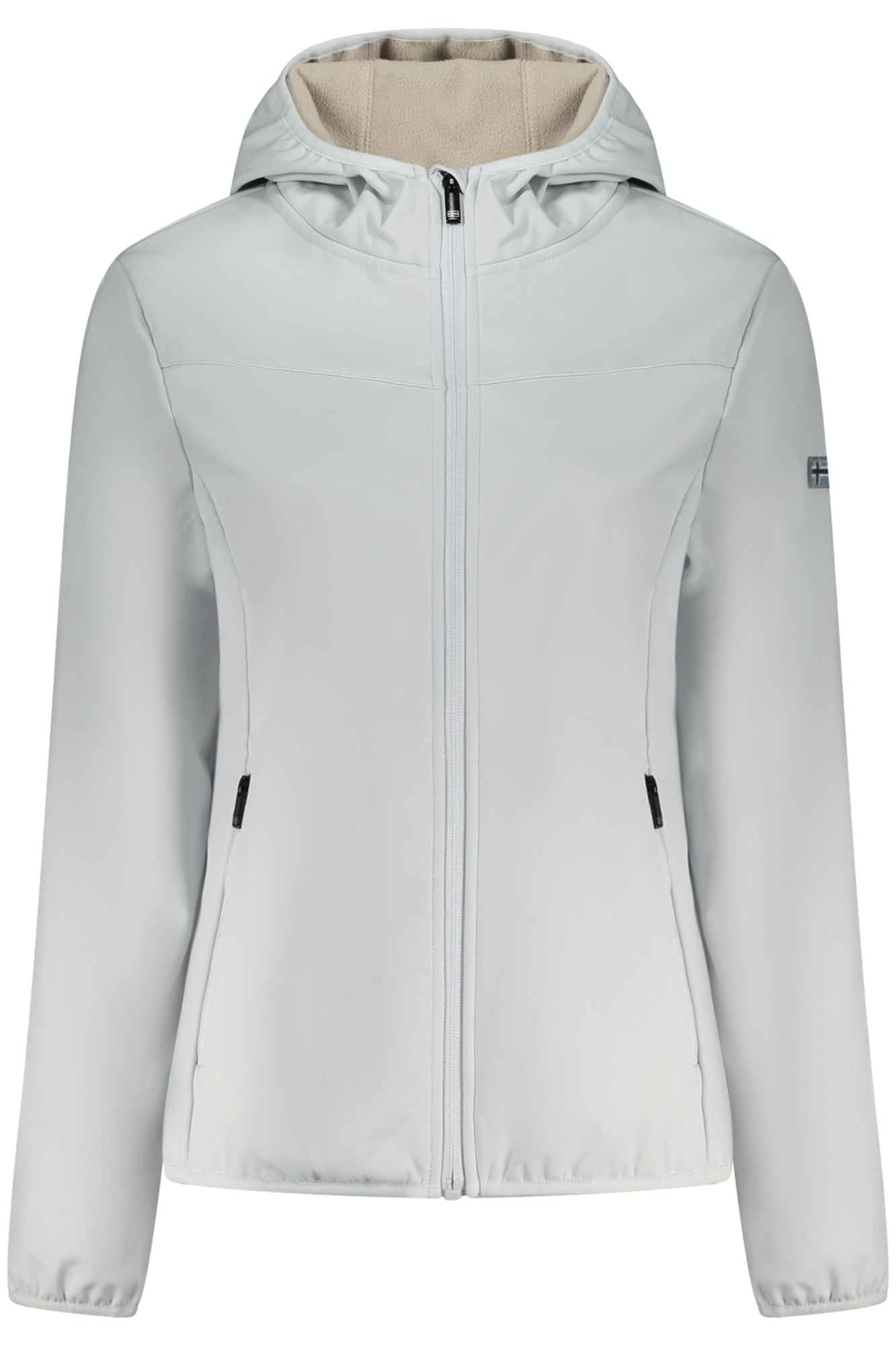 849644_GRICEBER – Graue Damen Softshell-Jacke mit Taschen & kontrastierenden Details – Größe: S, M, L, XL, 2XL – Farbe: Grigio
