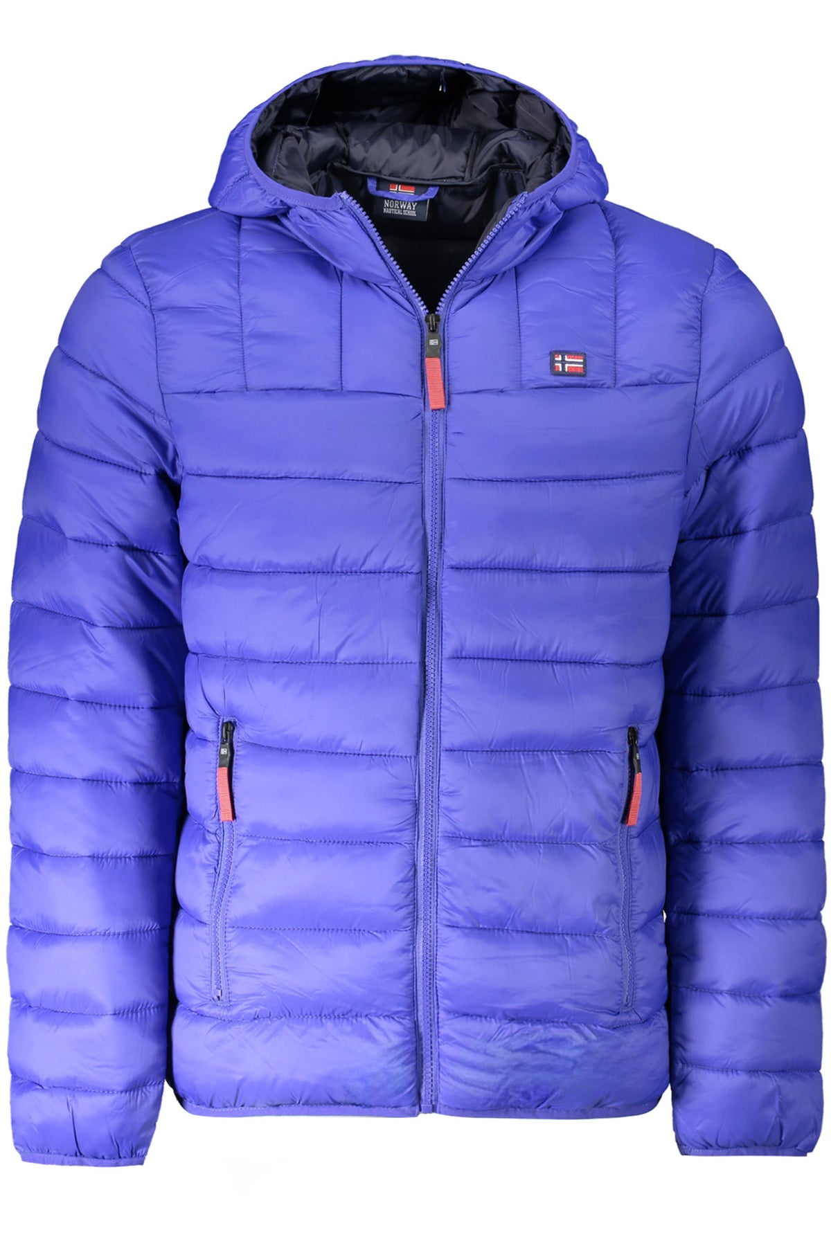 849150_BLBLUETT – Blaue Herrenjacke mit Kapuze und Kontrastdetails aus Norwegen – Größe: M, L, XL, 2XL, 3XL – Farbe: Blu