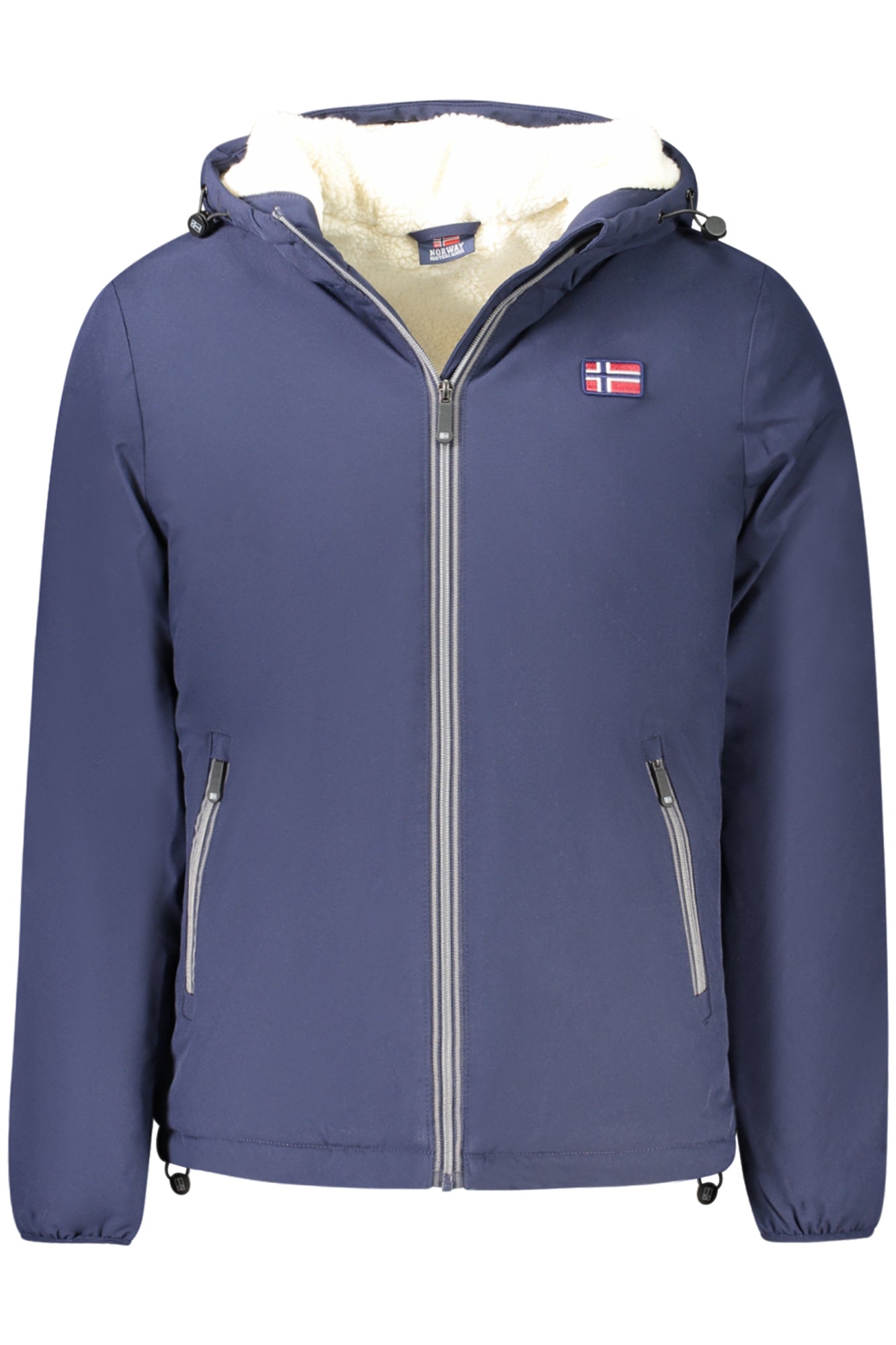 849157_BLNAVY – Herrenjacke Blau mit Teddyfutter und Kapuze – Norwegen-Stil 1963 – Größe: M, L, XL, 2XL – Farbe: Blu