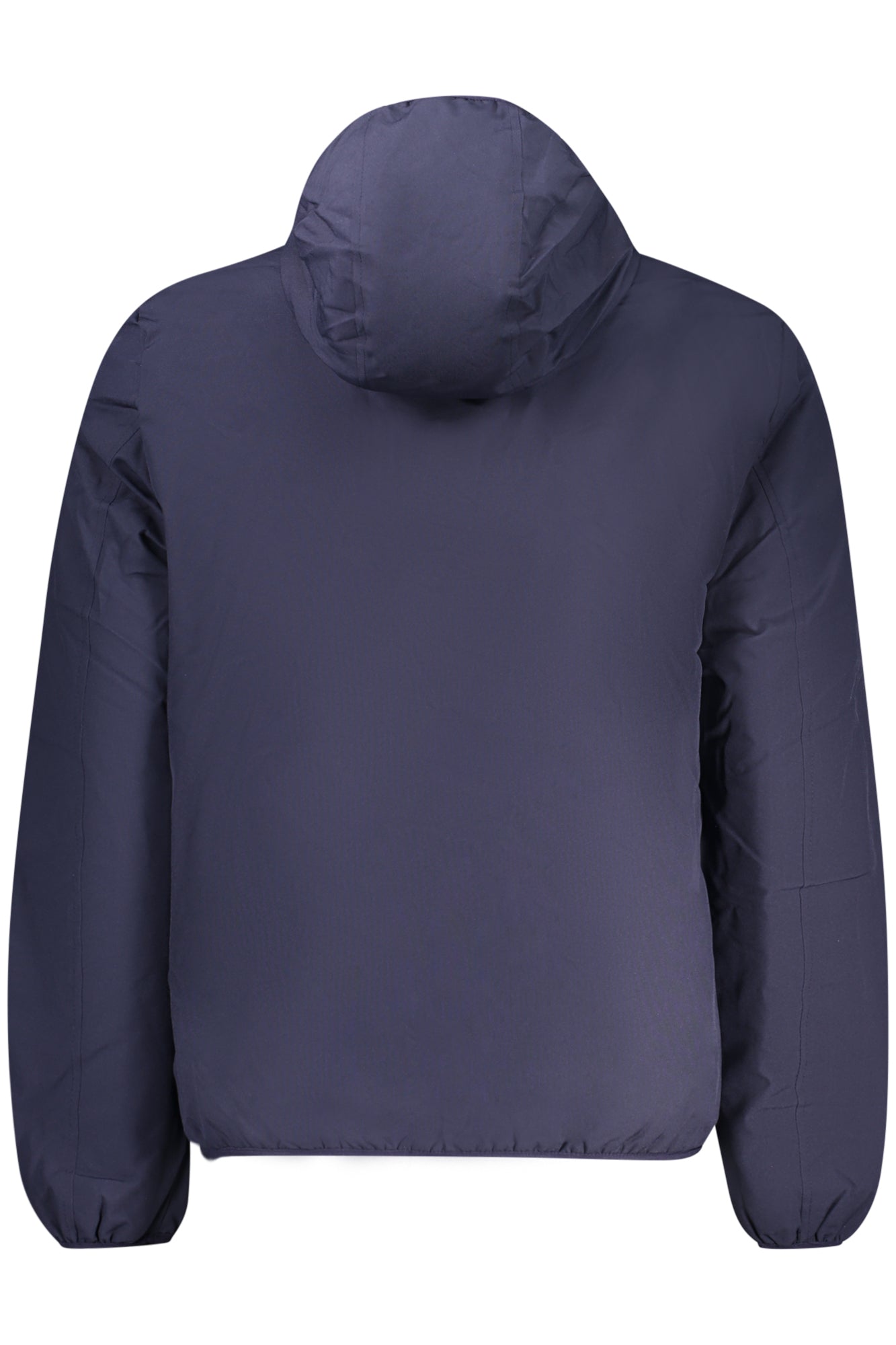 859145_BLNAVY – Blaue Herrenjacke mit Kapuze, Applikation und Taschen - Stylisch & Praktisch – Größe: S, M, L, XL, 2XL, 3XL – Farbe: Blu