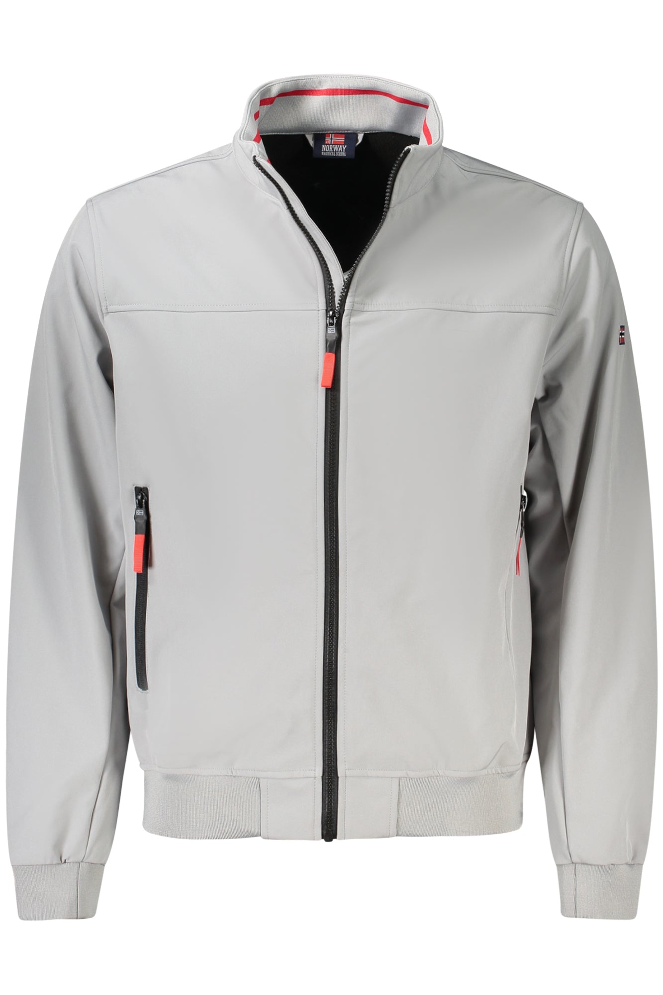 849139_GRGREY10 – Herren Softshell-Jacke Grau mit Reißverschluss und Fleece-Innenfutter – Größe: S, M, L, XL, 2XL, 3XL – Farbe: Grigio