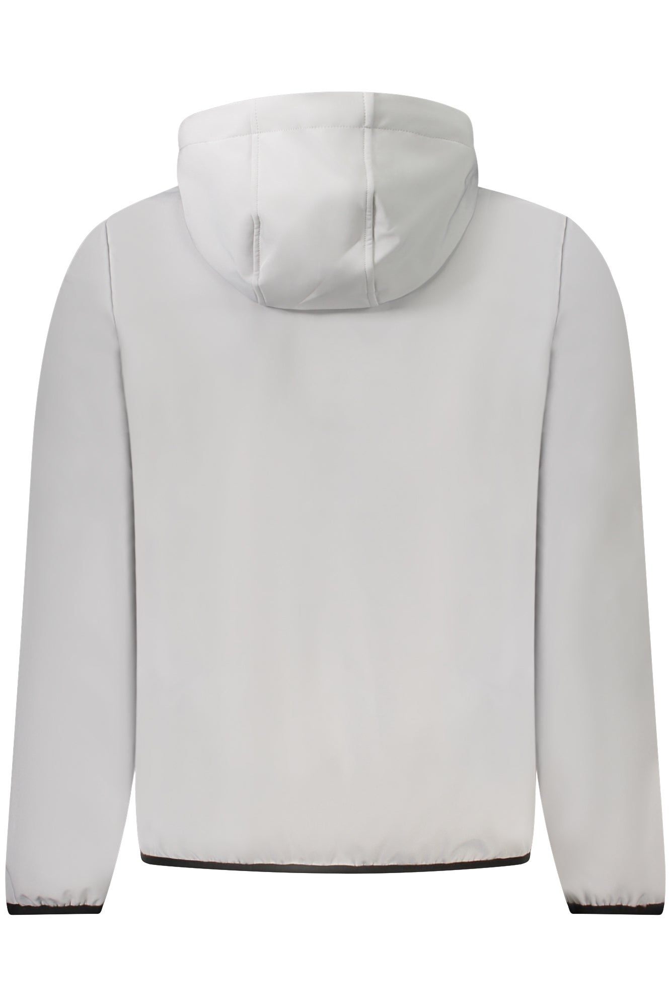 119141_GRICEBER – Graue Softshell-Herrenjacke mit Kapuze und Kontrastdetails in Hellblau – Größe: S, M, L, XL, 2XL, 3XL – Farbe: Grigio