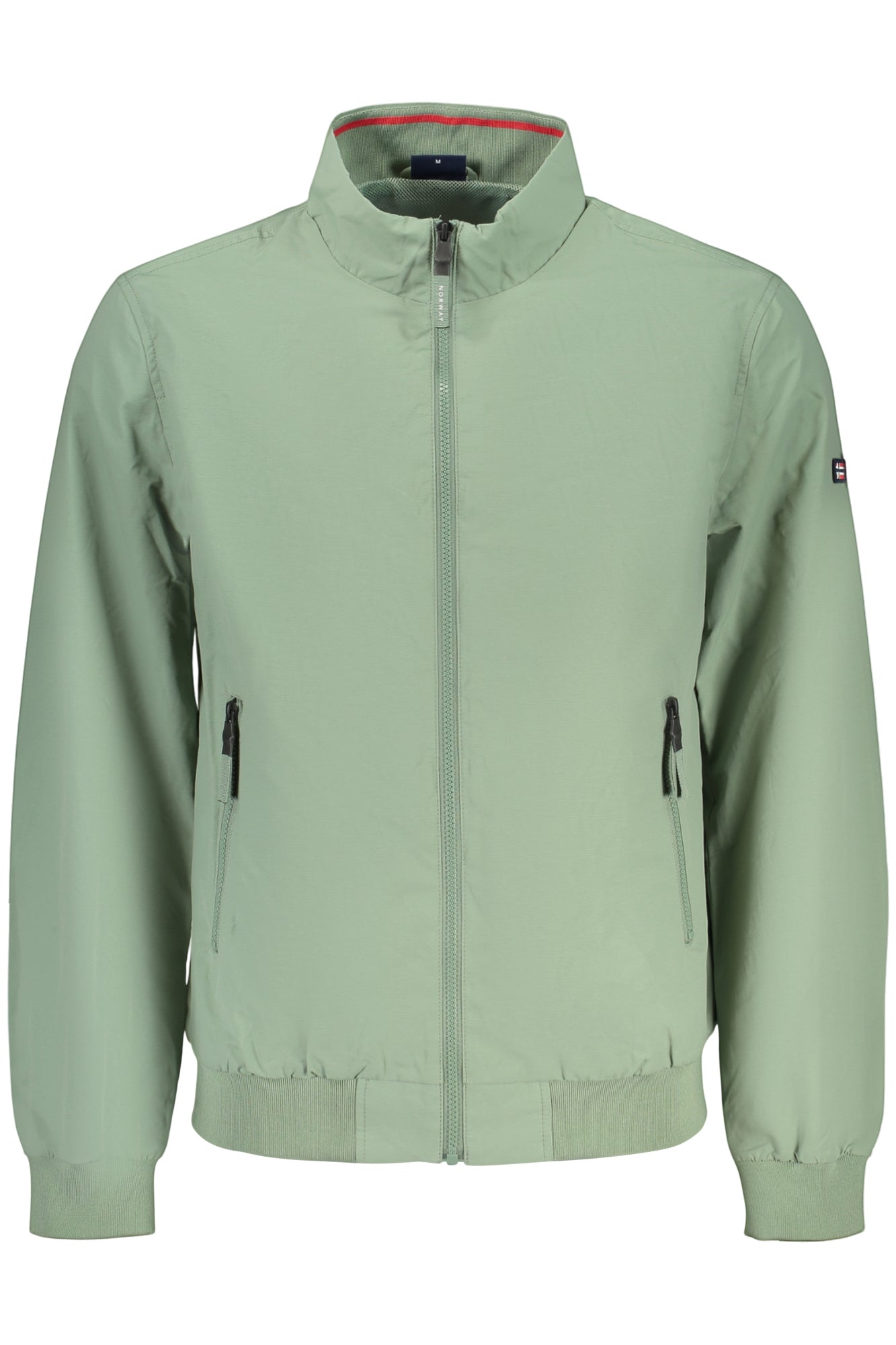 852939_VESNIPER – Modische grüne Herrenjacke mit Applikation und praktischen Taschen – Größe: S, M, L, XL, 2XL, 3XL – Farbe: Verde