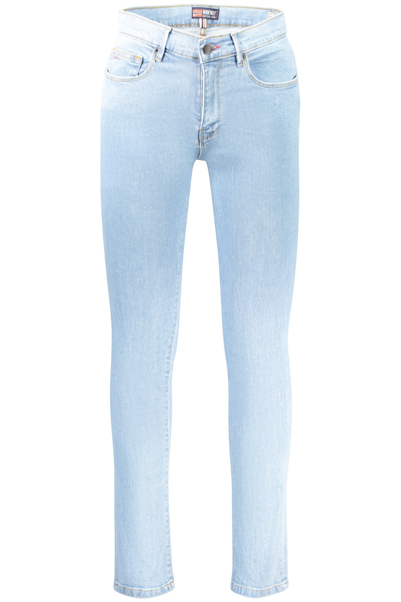 853350_AZSKY – Hellblaue Norwegen-Jeans für Herren - 5 Taschen & Stickerei – Größe: 46, 48, 50, 52, 54, 56 – Farbe: Azzurro