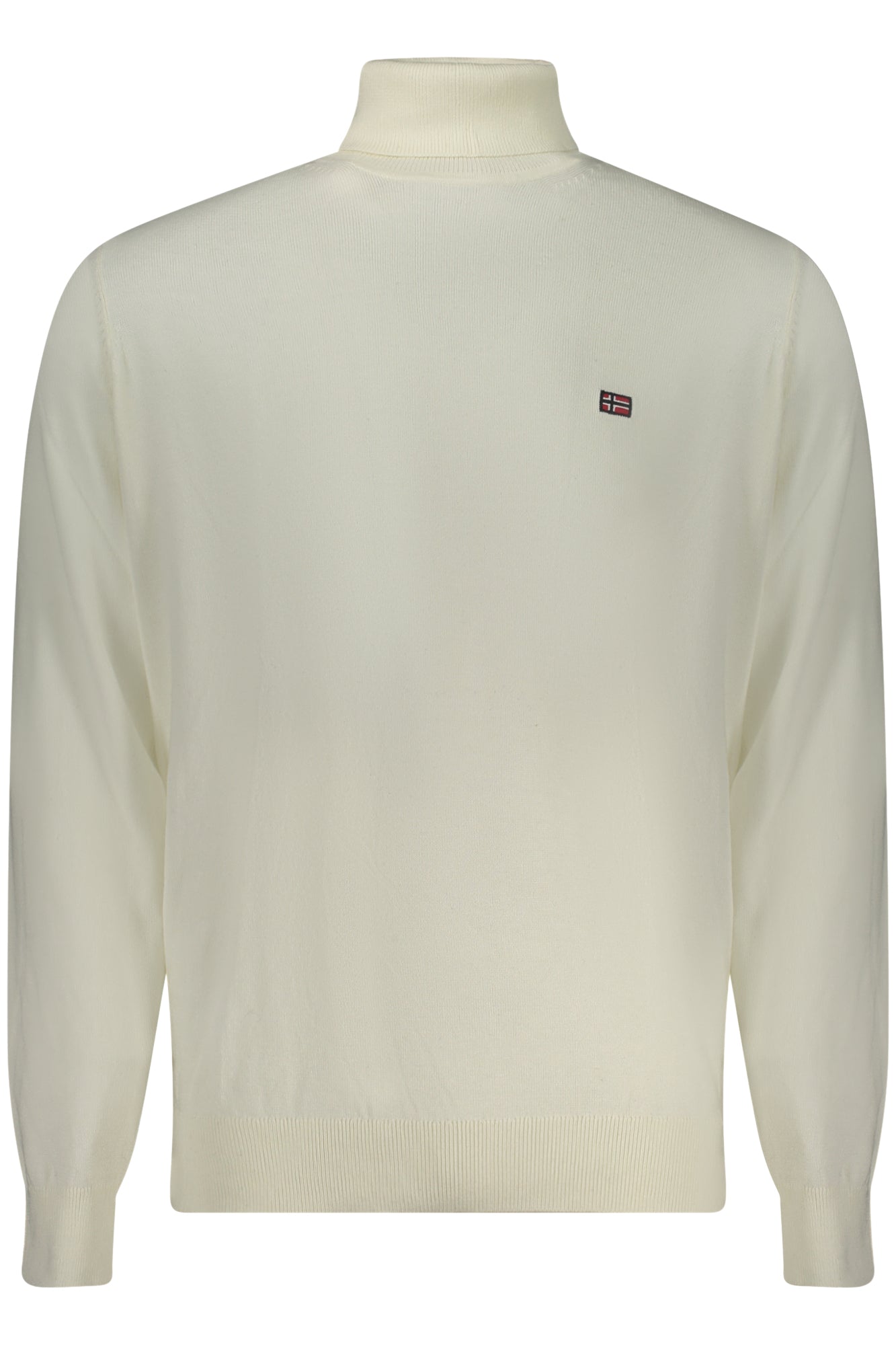 XXX843102_BIECRU – Elegantes Weißes Herrenhemd mit Rollkragen & Stickerei - Langarm – Größe: S, M, L, XL, 2XL, 3XL – Farbe: Bianco
