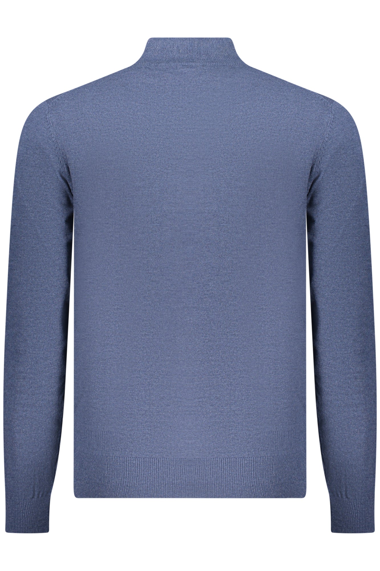 XXX843103_BLDENIM – Elegantes Herrenhemd Blau - Langarm mit Rollkragen & Stickerei – Größe: S, M, L, XL, 2XL, 3XL – Farbe: Blu