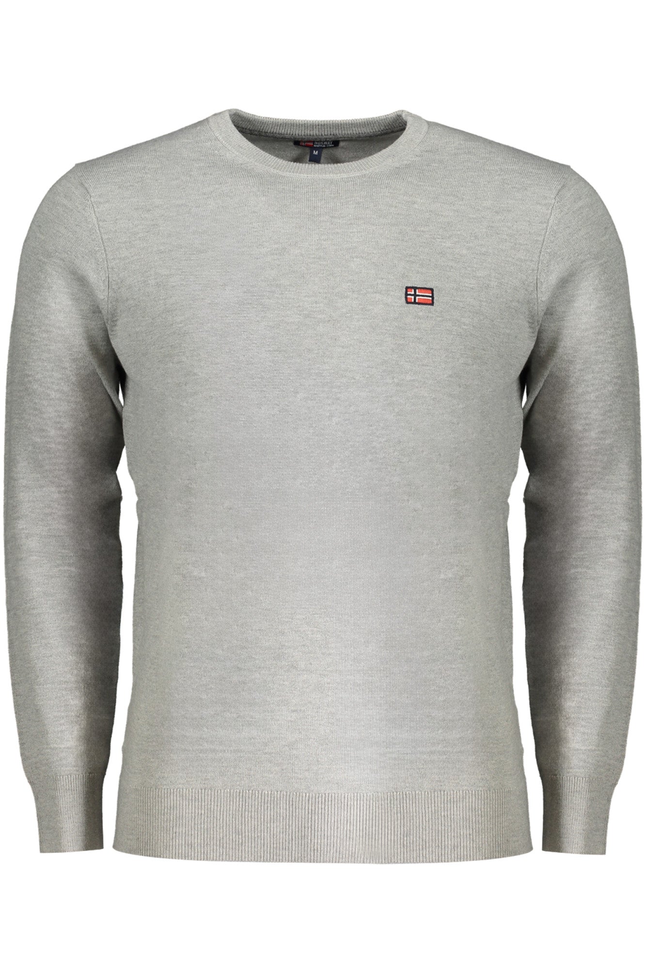 833101_GRGREYME – Graues Norwegen 1963 Herrenhemd: Langarm, Rundschnitt, Bestickt – Größe: M, L, XL, 2XL, 3XL – Farbe: Grigio