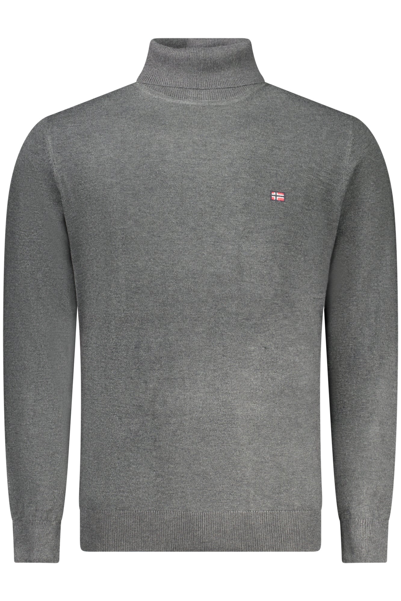 843102_GRANTRAC – Grauer Herren Rollkragenpullover mit Stickerei - Stil aus Norwegen 1963 – Größe: S, M, L, XL, 2XL, 3XL – Farbe: Grigio