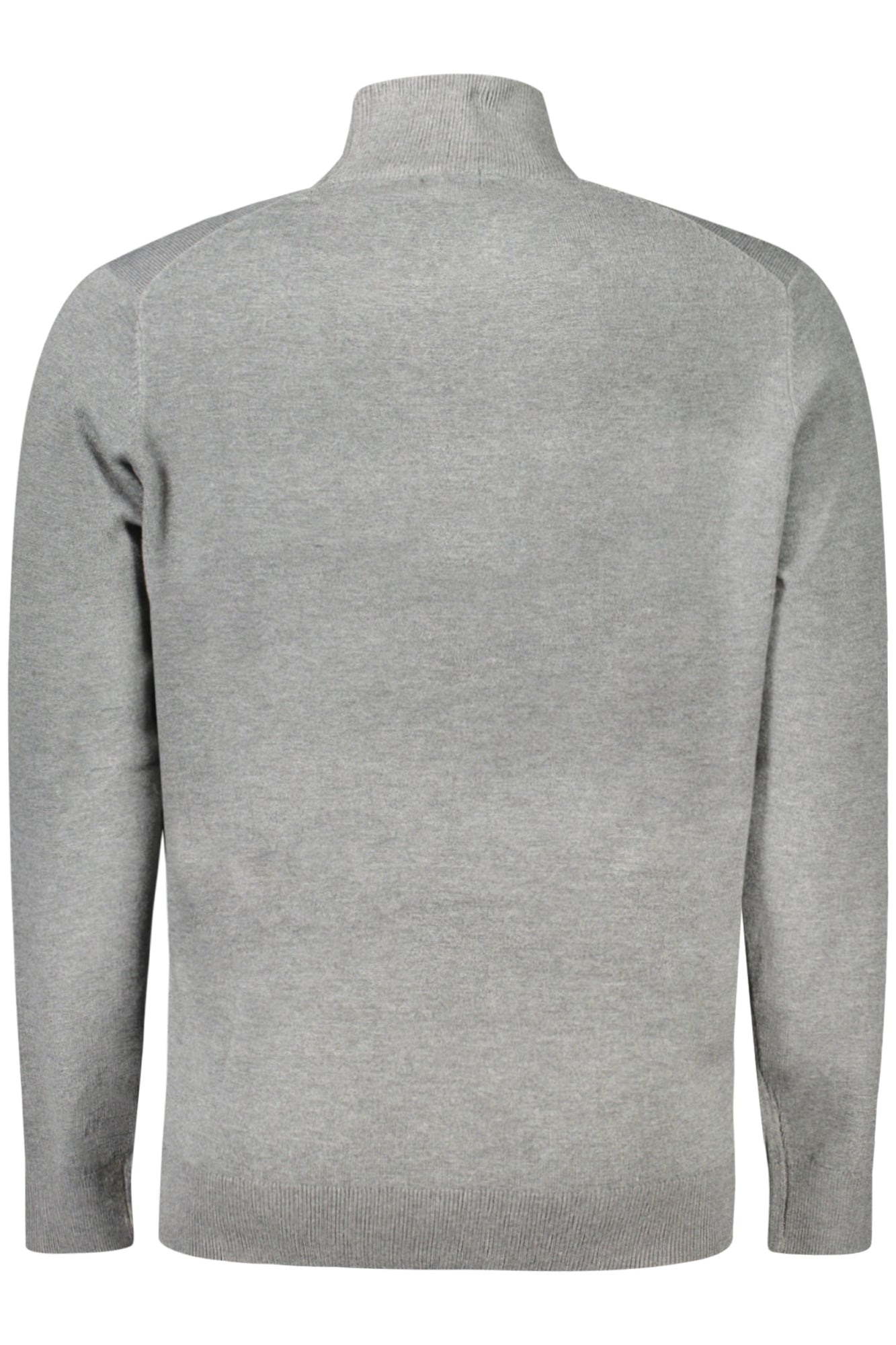 843103_GRFUMO – Graues Langarm-Herrenhemd mit hohem Kragen und Stickerei – Größe: M, L, XL, 2XL, 3XL – Farbe: Grigio