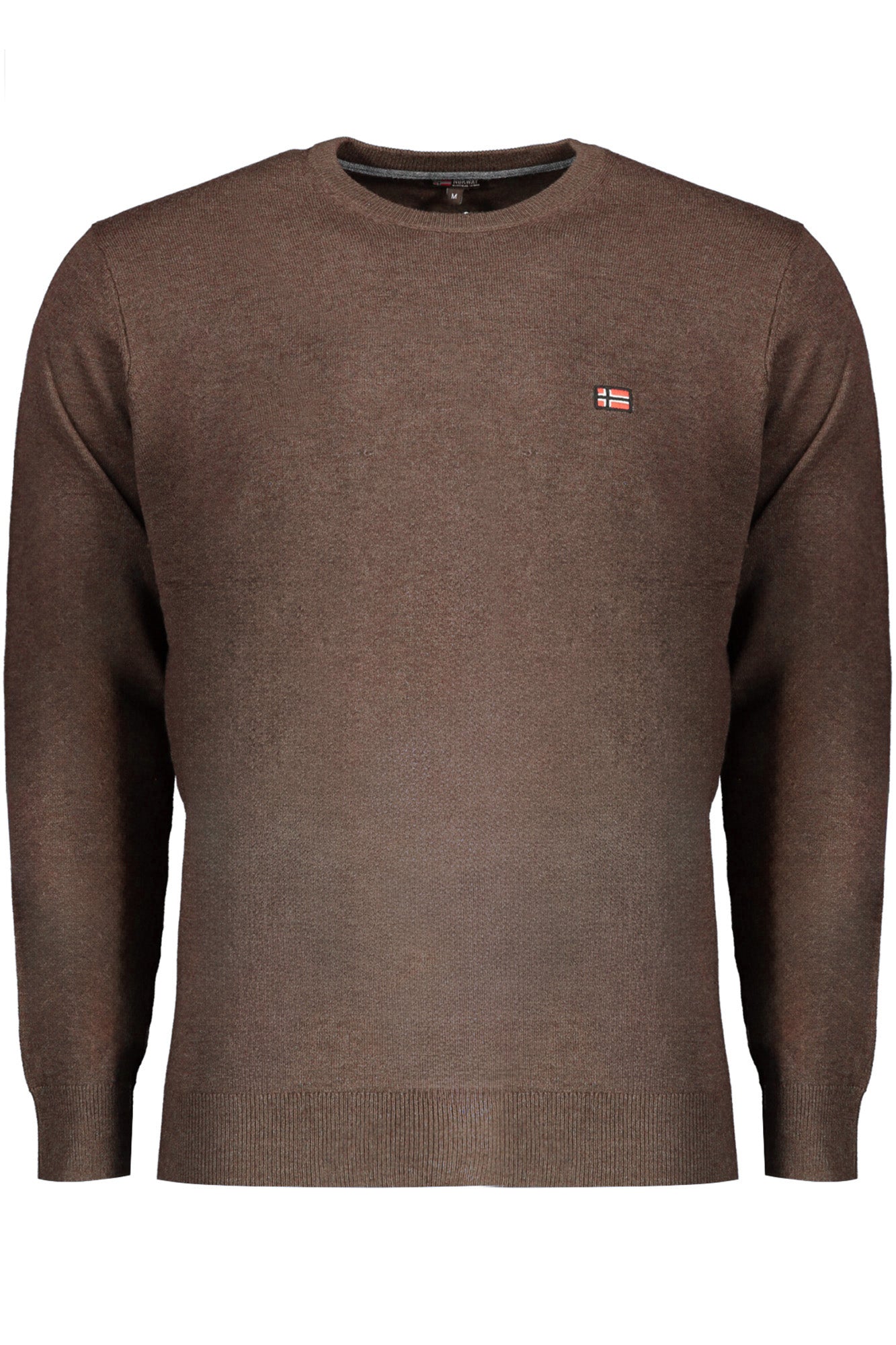 833101_MAFALCON – Herrenpullover Braun von 1963: Langarmshirt mit Stickerei-Details – Größe: L, XL, 2XL, 3XL, M – Farbe: Marrone