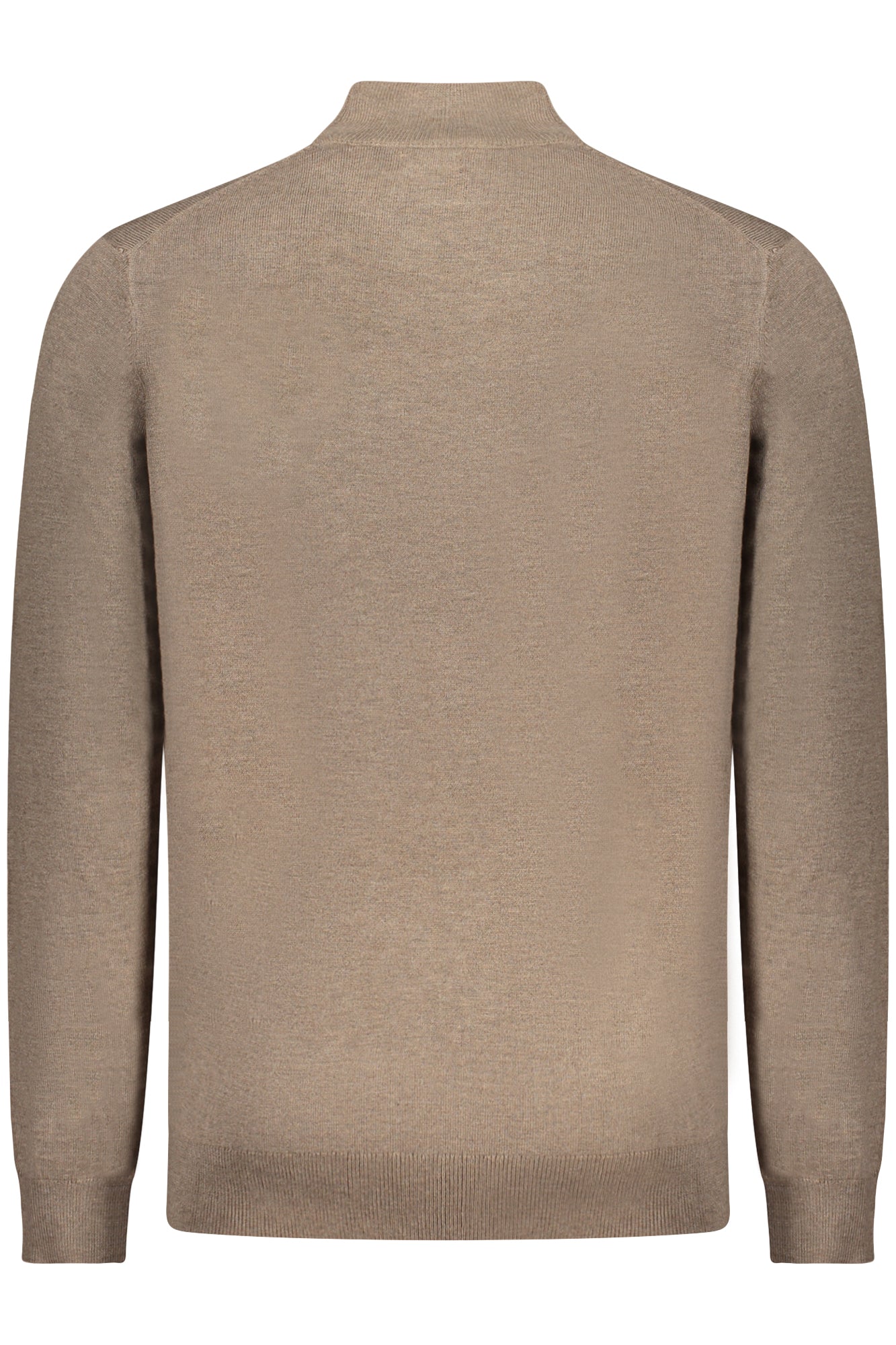 XXX843103_MANOCE – Braunes Herren Langarmshirt mit Rollkragen und Stickerei-Details – Größe: S, M, L, XL, 2XL, 3XL – Farbe: Marrone