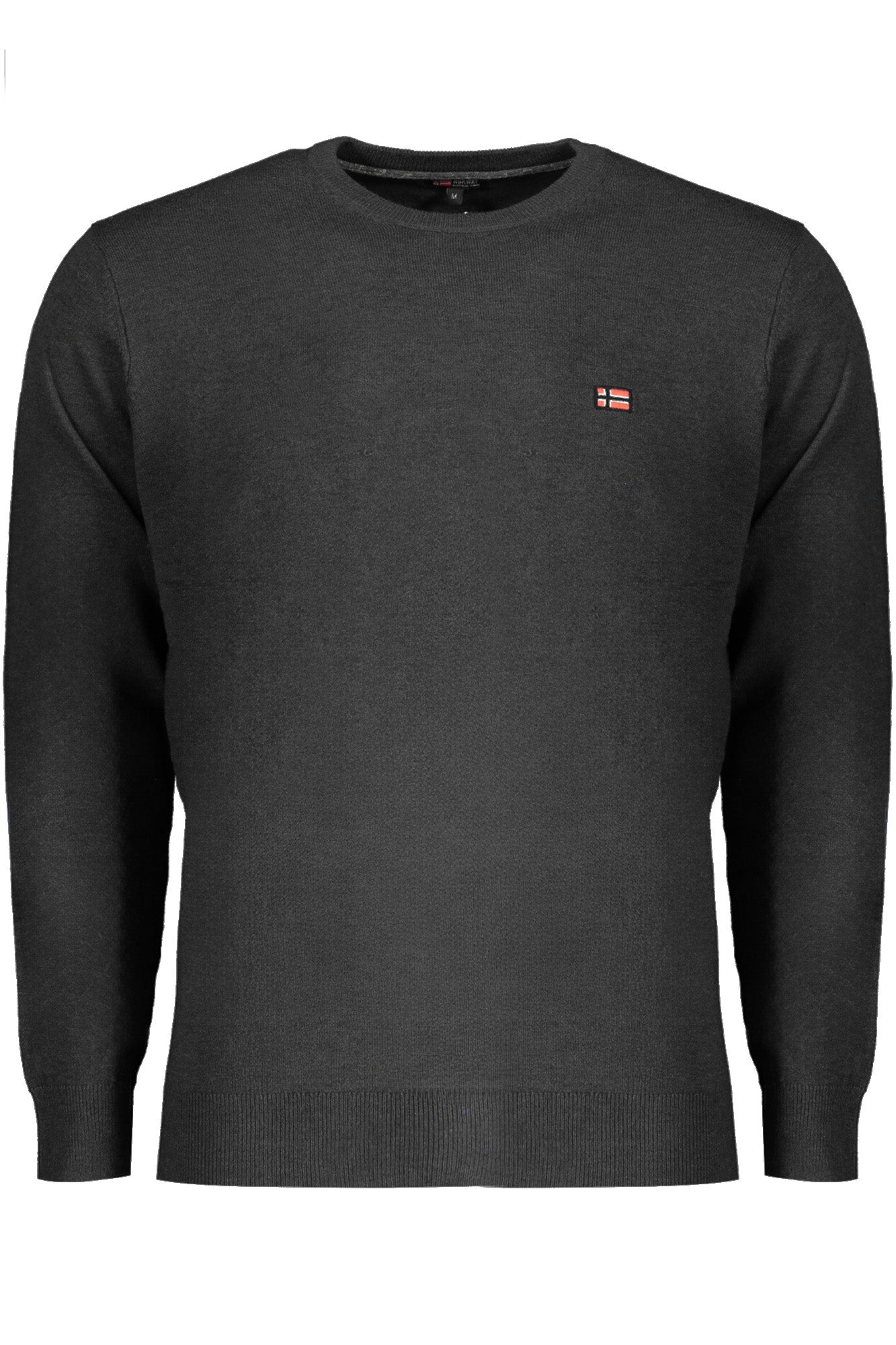833101_NEBLACK – Schwarzer Norwegen 1963 Herrenpullover – Langarmshirt mit Stickerei – Größe: XL, 2XL, 3XL, M, L – Farbe: Nero