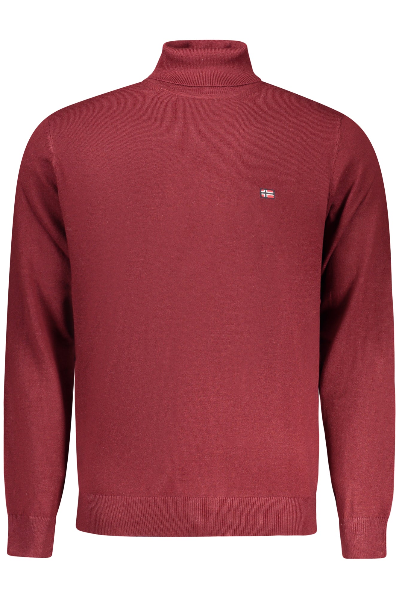843102_ROMERLOT – Stylisches Rotes Herrenhemd mit Rollkragen und Stickerei - Norwegen 1963 – Größe: S, M, L, XL, 2XL, 3XL – Farbe: Rosso