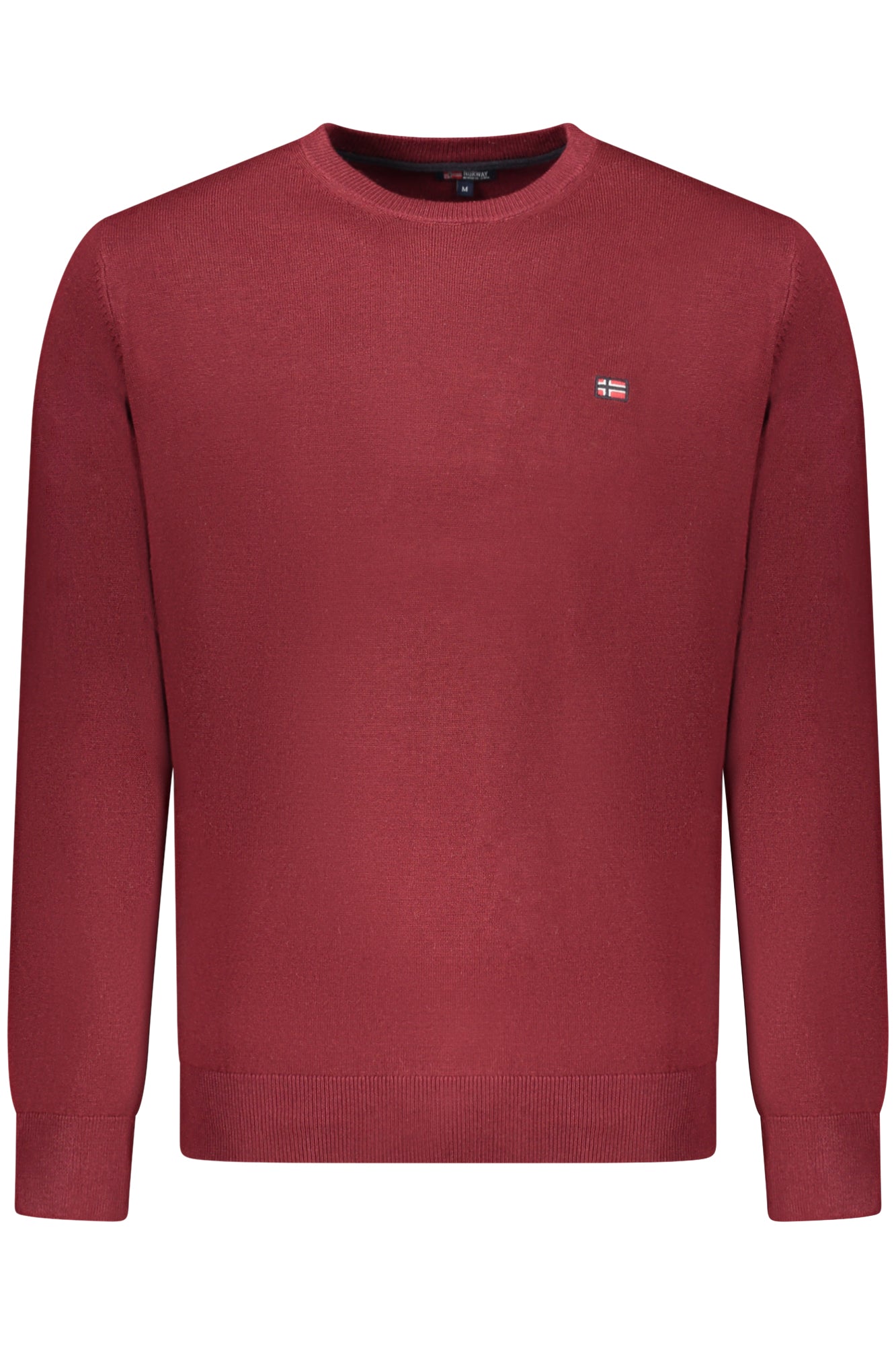 833101_ROMERLOT – Rotes Norwegen 1963 Herrenhemd mit Stickerei und Rundhalsausschnitt – Größe: S, M, L, XL, 2XL, 3XL – Farbe: Rosso