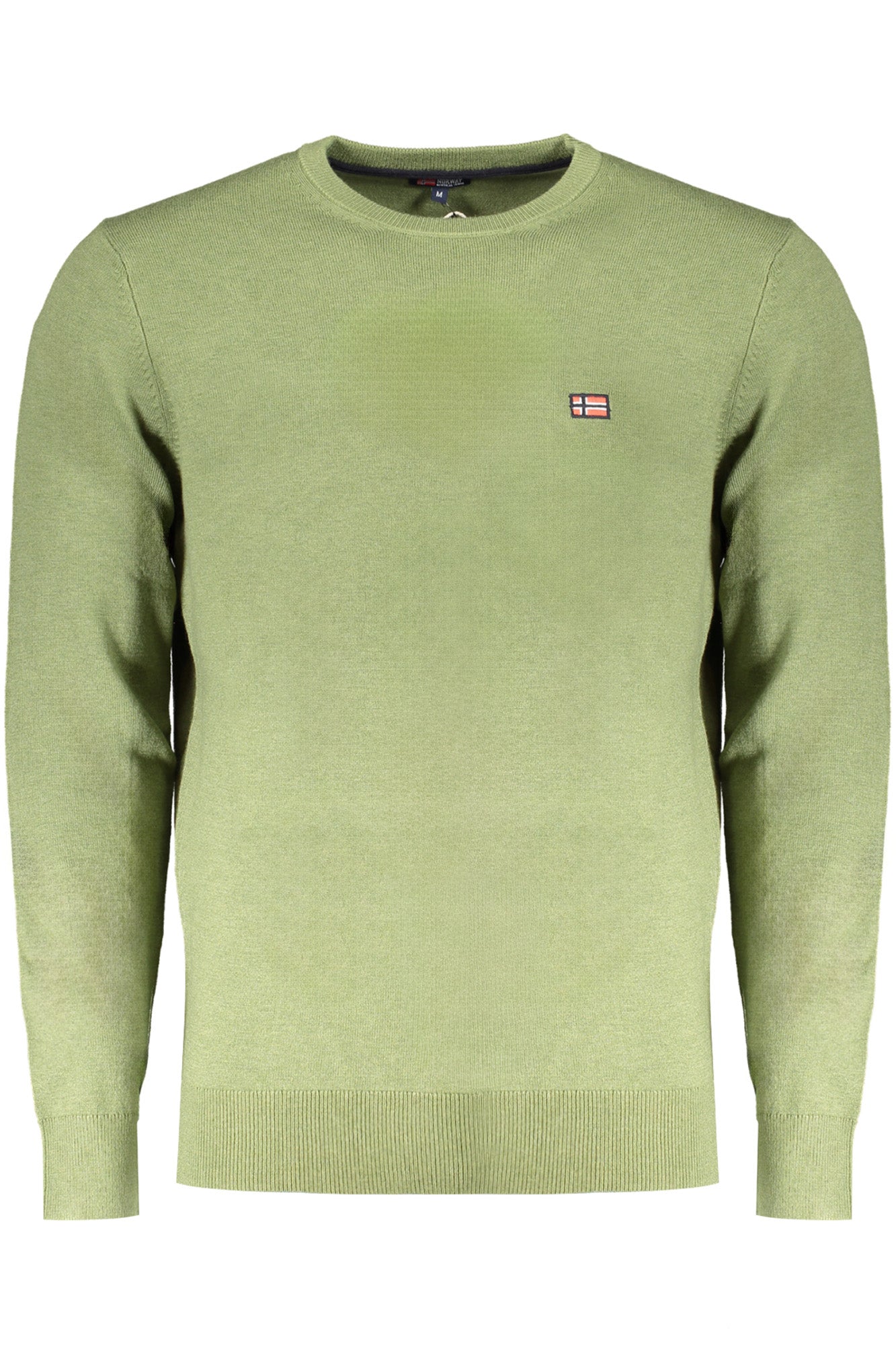 833101_VEFELCE – Herren Langarmshirt in Grün mit Stickerei und Rundhalsausschnitt – Größe: 3XL, 2XL, XL, L, M – Farbe: Verde