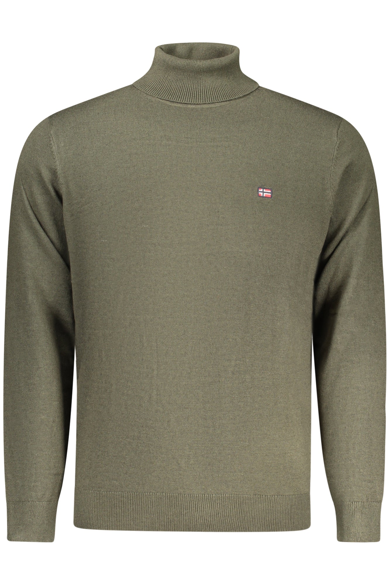 XXX843102_VEFOREST – Elegantes Herrenhemd Grün – Langarm, Rollkragen & Stickerei – Größe: S, M, L, XL, 2XL, 3XL – Farbe: Verde