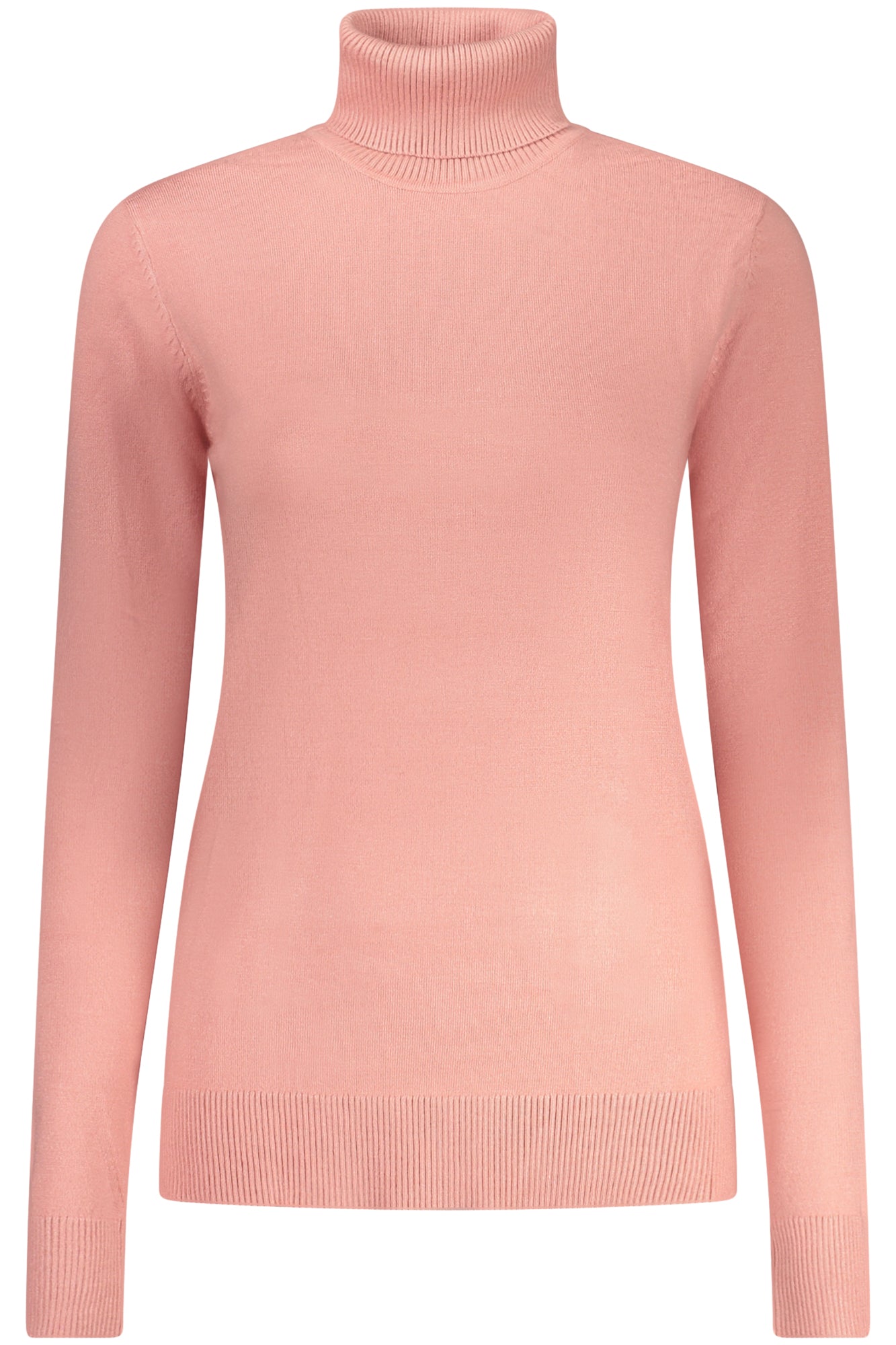 853402_RSROSANTI – Rosa Damenpullover mit Rollkragen - Stilvoller Look für kühle Tage – Größe: S, M, L, XL, 2XL – Farbe: Rosa
