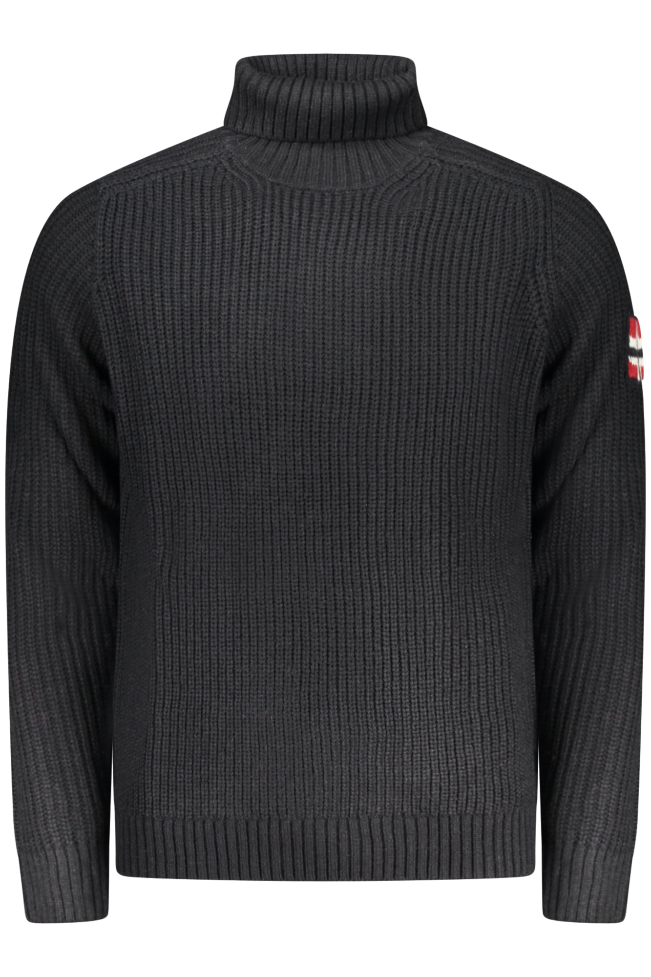 853112_BLNAVY – Herren Rollkragenpullover Blau mit Stickerei und Logo-Detail – Größe: S, M, L, XL, 2XL, 3XL – Farbe: Blu
