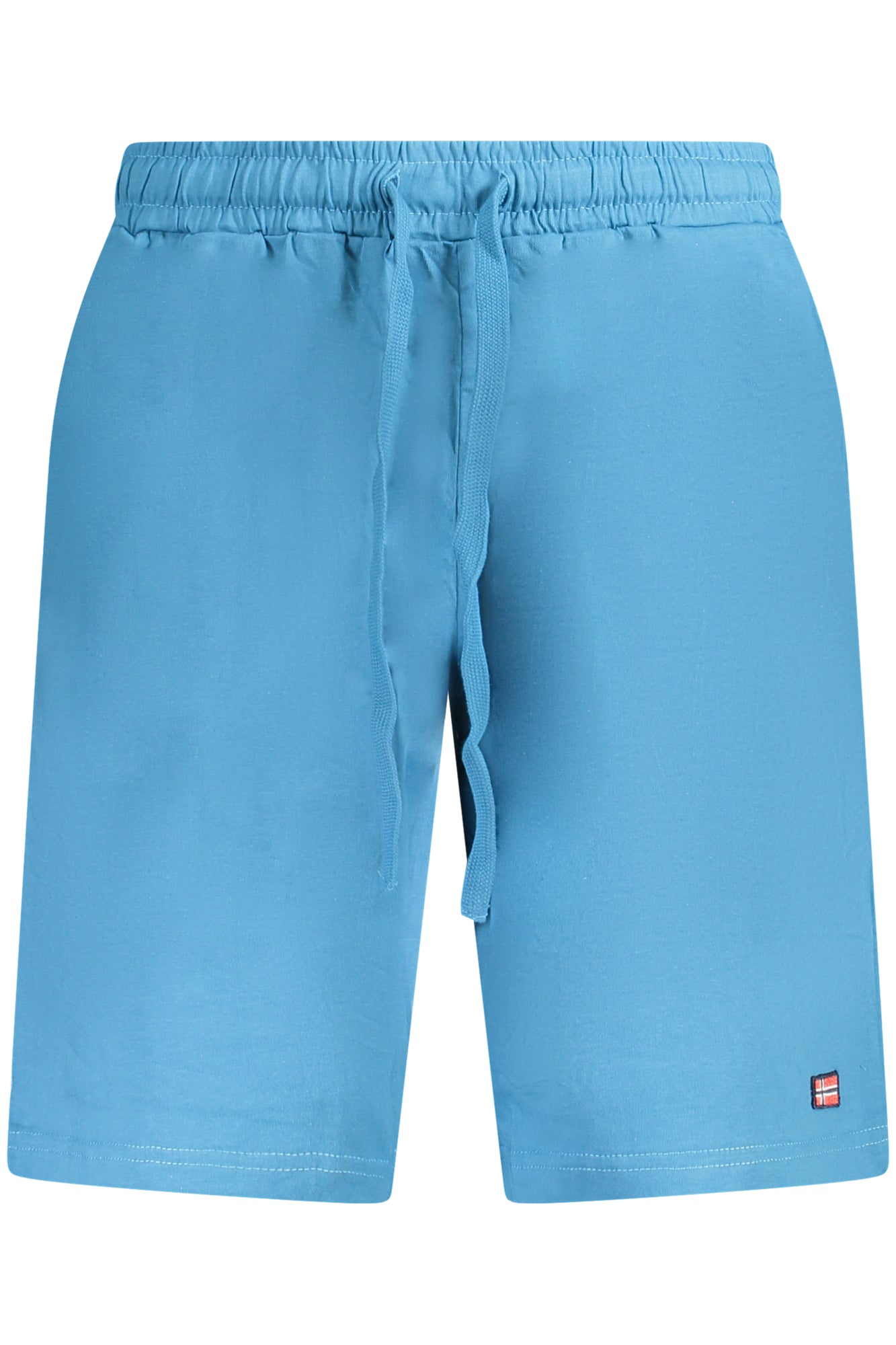 838501_AZMAUI – Modische Blaue Männer-Bermudahose mit Elastischem Bund und Kordelzug – Größe: M, L, XL, 2XL – Farbe: Azzurro