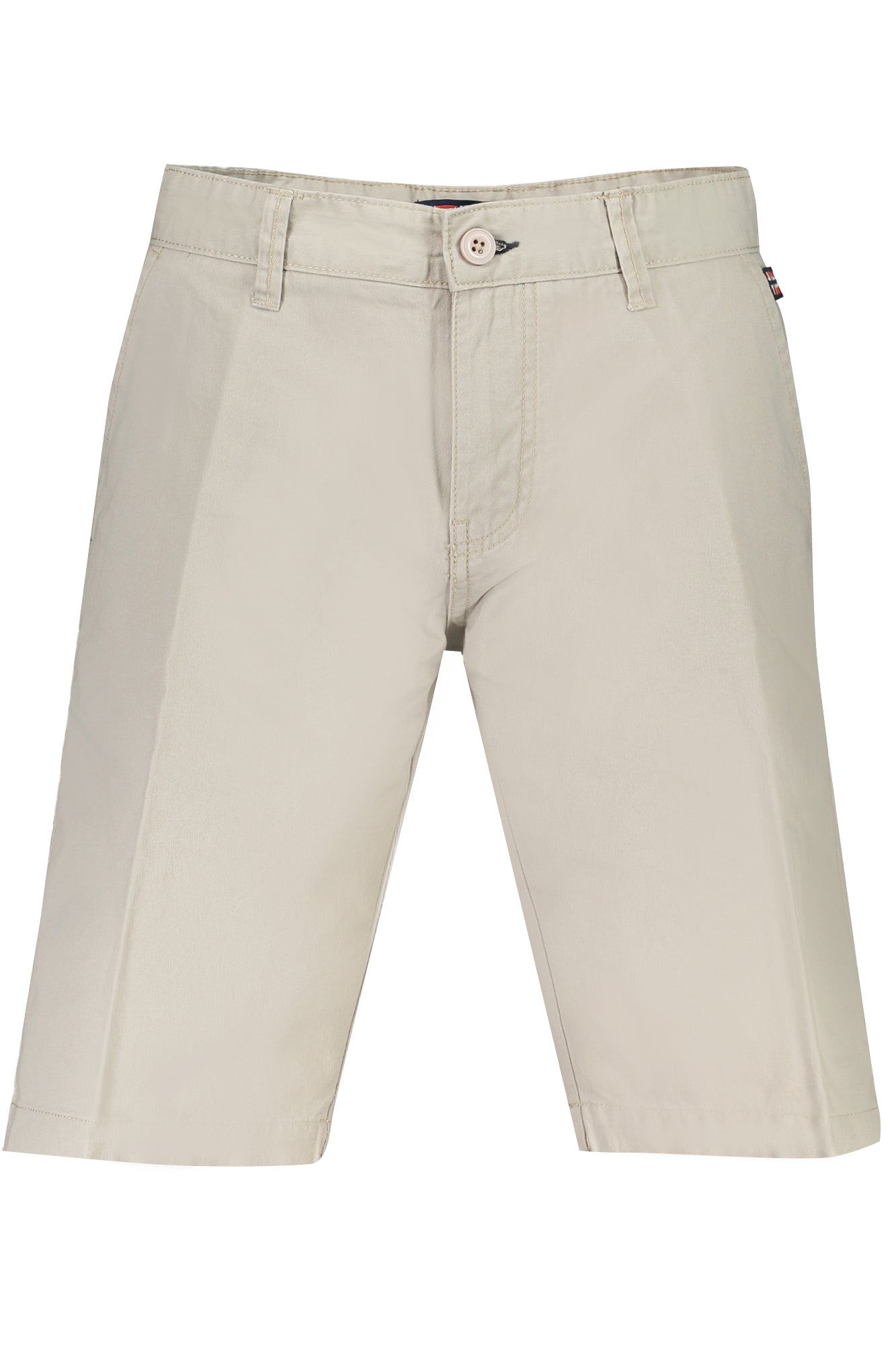 838520_BESAND – Beige Herren Bermudahose mit Stickerei – 4 Taschen, Knopf & Reißverschluss – Größe: 46, 50, 52, 54 – Farbe: Beige