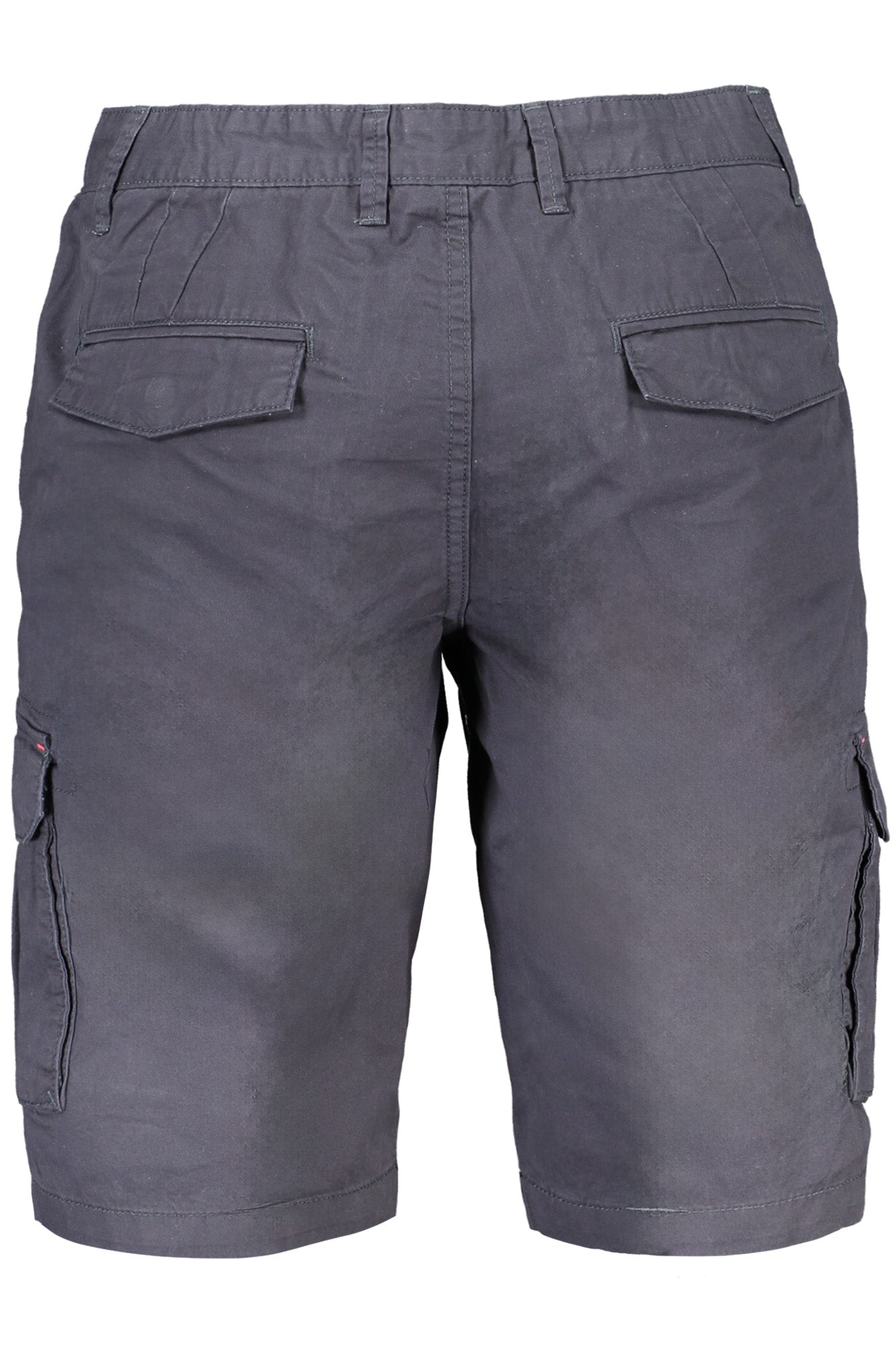 848525_BLBLU – Herren Bermuda-Shorts Blau mit Cargo-Taschen und Applikation – Größe: 50 – Farbe: Blu
