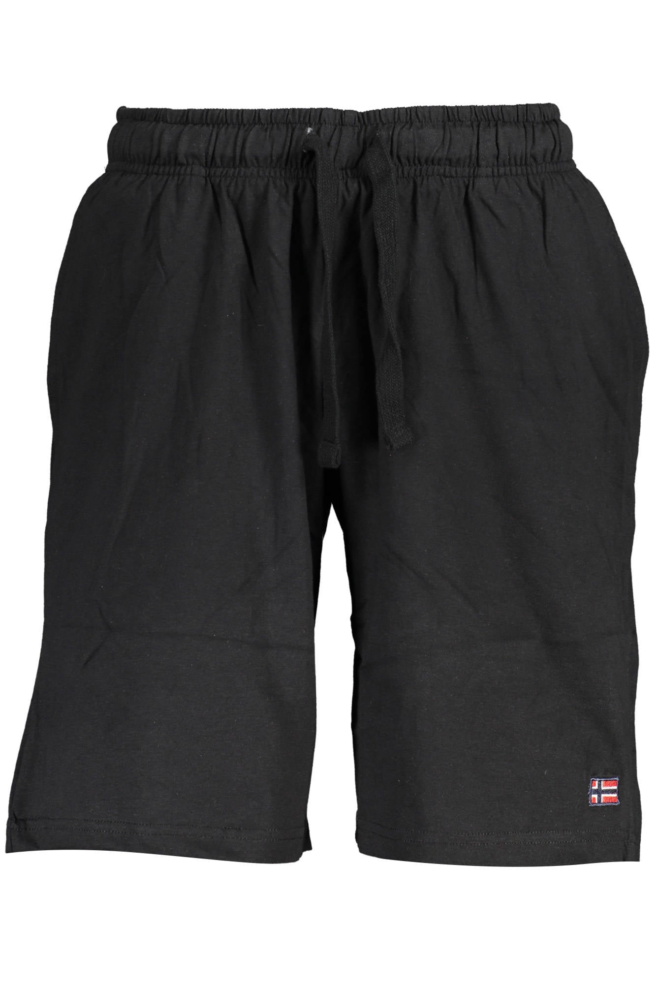 838501_NERO_BLACK – Herren Bermuda-Shorts in Schwarz mit Komfortbund und Taschen – Größe: XL, 2XL, M, L – Farbe: Nero