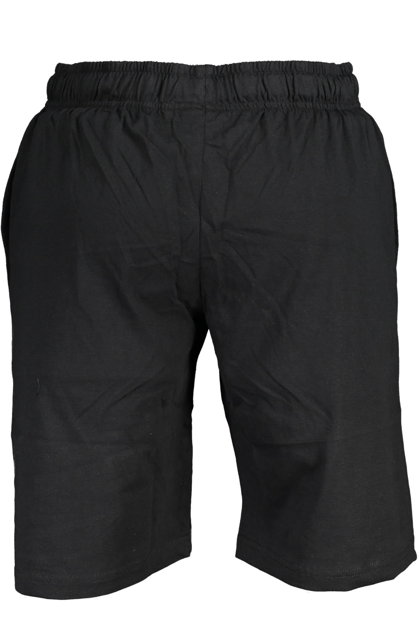 838501_NERO_BLACK – Herren Bermuda-Shorts in Schwarz mit Komfortbund und Taschen – Größe: XL, 2XL, M, L – Farbe: Nero