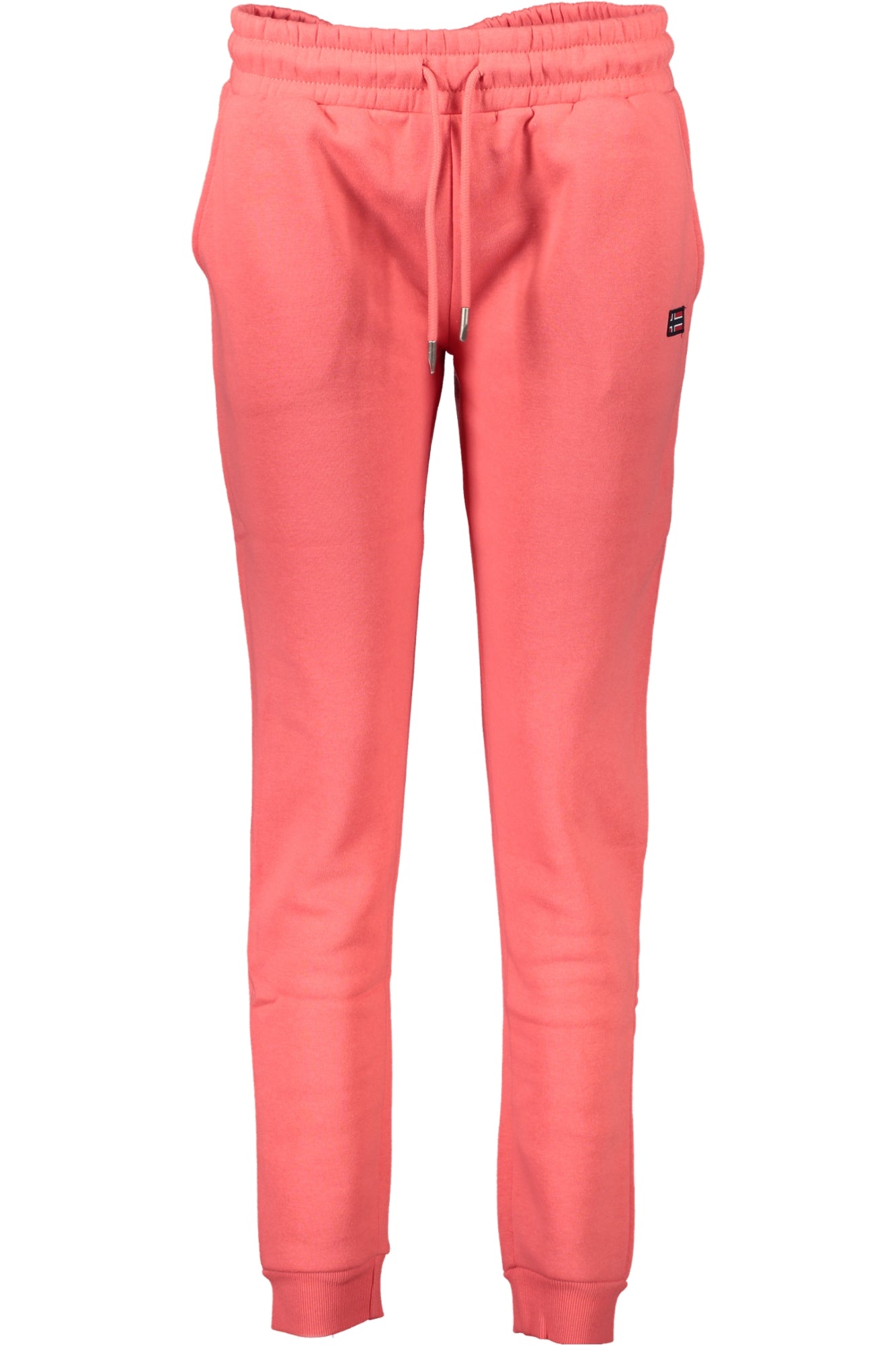 139060_RSCORAL – Rosa gefütterte Damen-Sporthose mit Kordelzug und Taschen - Norwegen – Größe: L – Farbe: Rosa