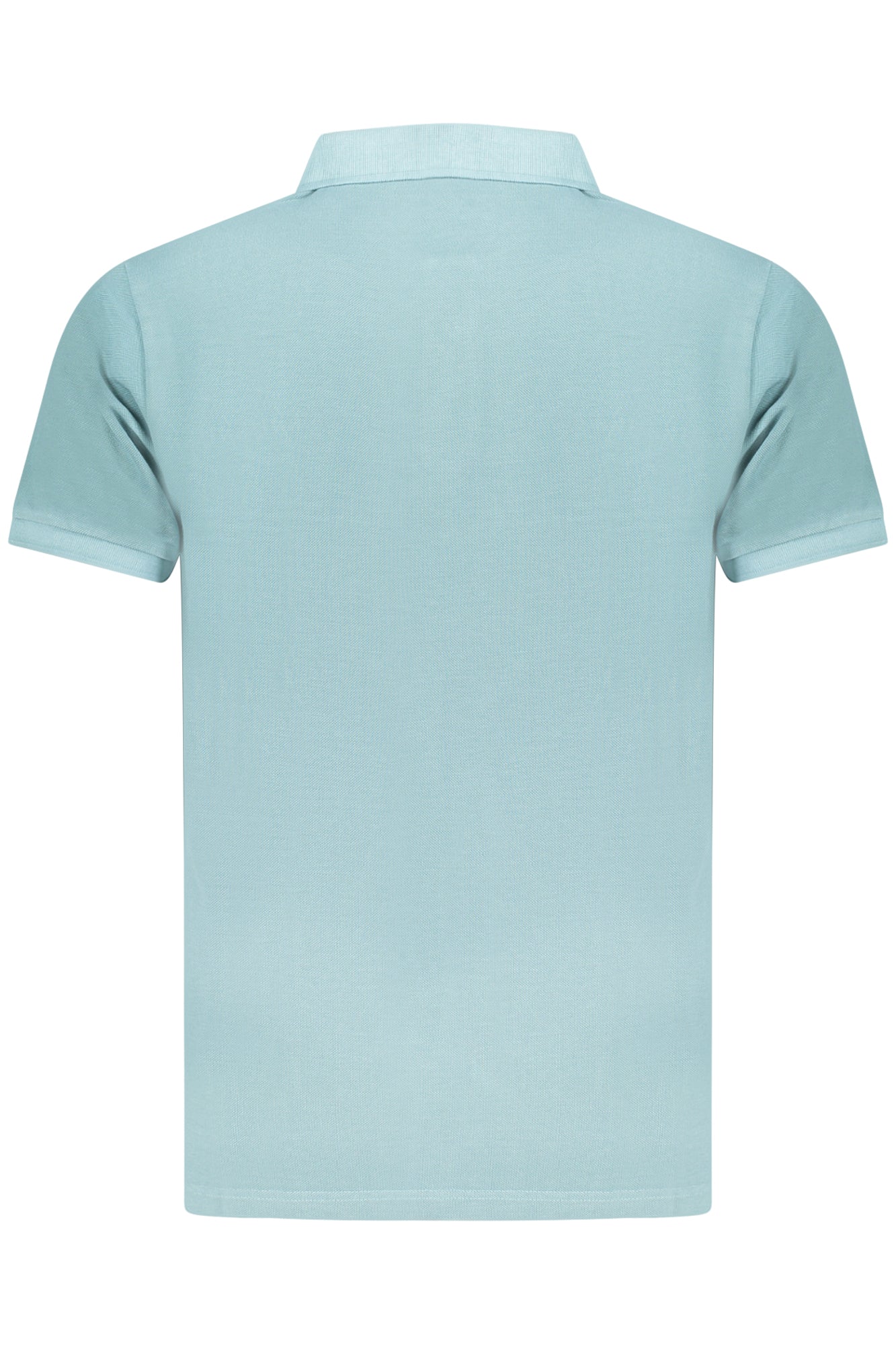 858867_AZMAUI – Blaues Herren Kurzarm-Poloshirt mit Stickerei und 3 Knöpfen – Größe: S, M, L, XL, 2XL, 3XL – Farbe: Azzurro