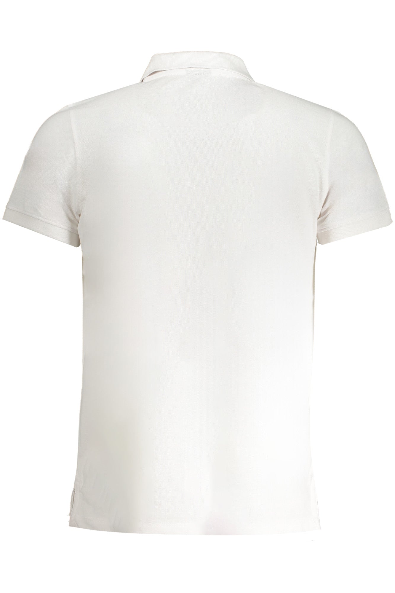 848864_BIWHITE – Herren Polo-Kurzarmhemd in Weiß mit Stickerei und Knöpfen – Größe: M, L, XL, 2XL – Farbe: Bianco
