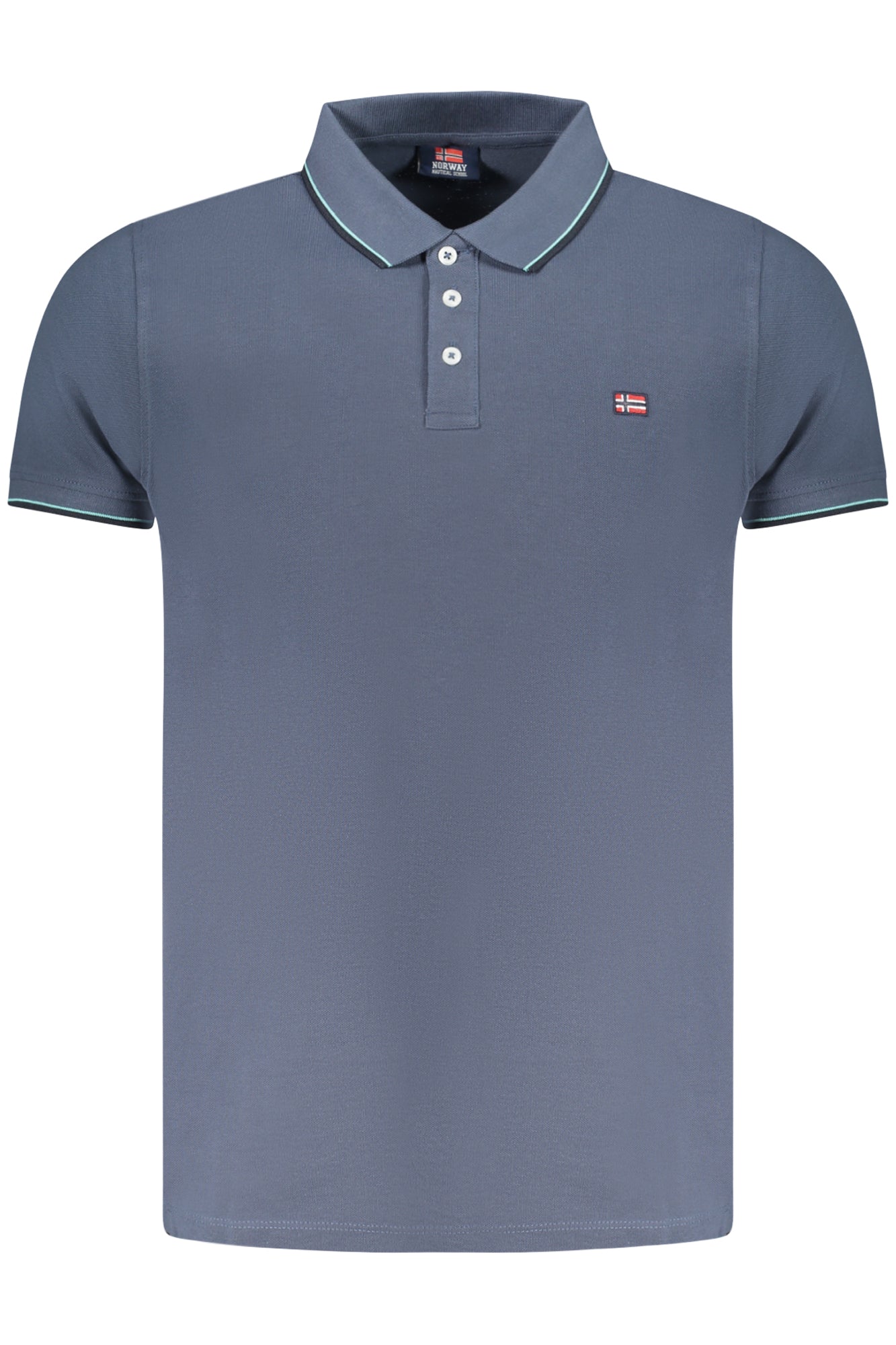 838862_BLGALAXY – Herren Kurzarm-Polo Blau – Stilvolles Poloshirt mit Kontrastdetails – Größe: S, M, L, XL, 2XL, 3XL – Farbe: Blu