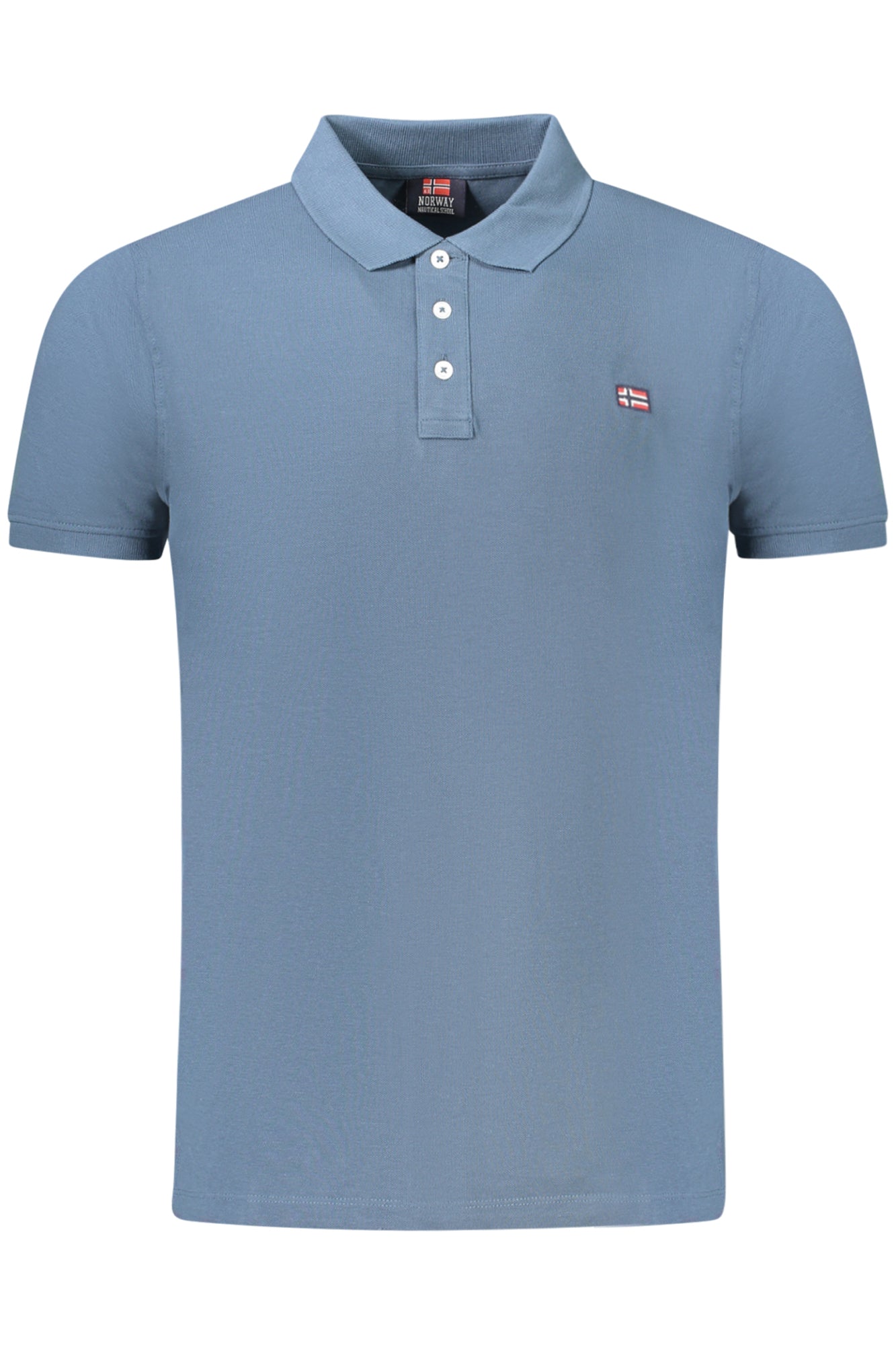 838861_BLGALAXY – Herren Poloshirt Norwegen 1963: Blau, Kurzarm, mit Logo & Knöpfen – Größe: S, M, L, XL, 2XL, 3XL – Farbe: Blu
