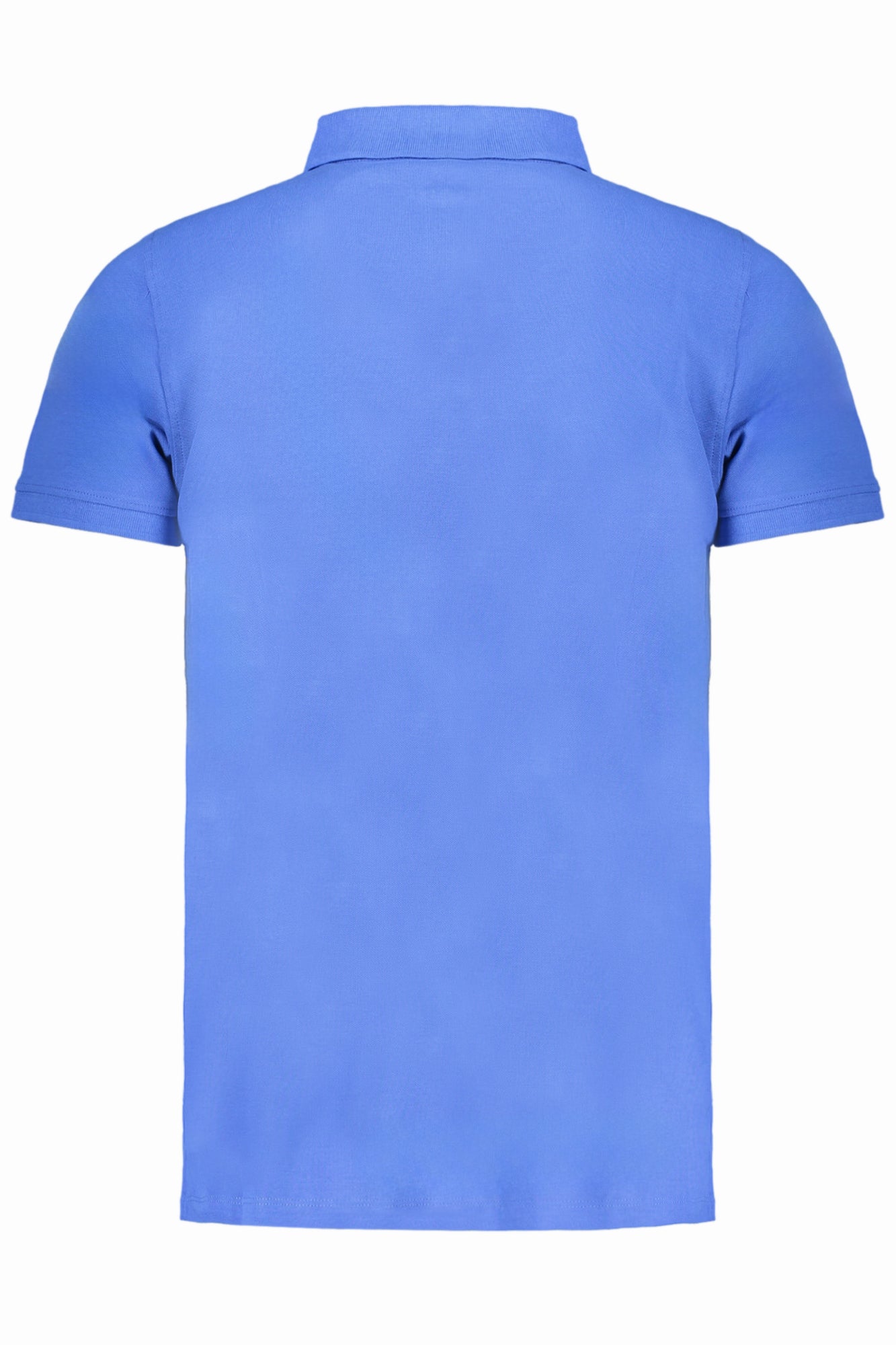 838861_BLBLUETT – Herren Kurzarm-Polohemd Blau mit Applikation & Logo – 3 Knöpfe – Größe: M, L, XL, 2XL – Farbe: Blu