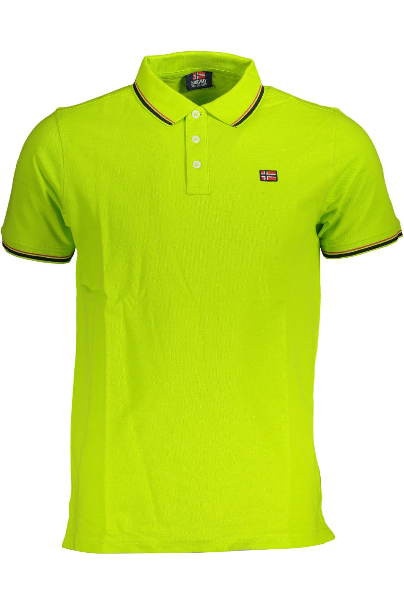 838862_GIALLO_ACIDO – Herren Kurzarm-Polo in Gelb mit Kontrastdetails - Norwegen 1963 Stil – Größe: M, L, XL, 2XL – Farbe: Giallo