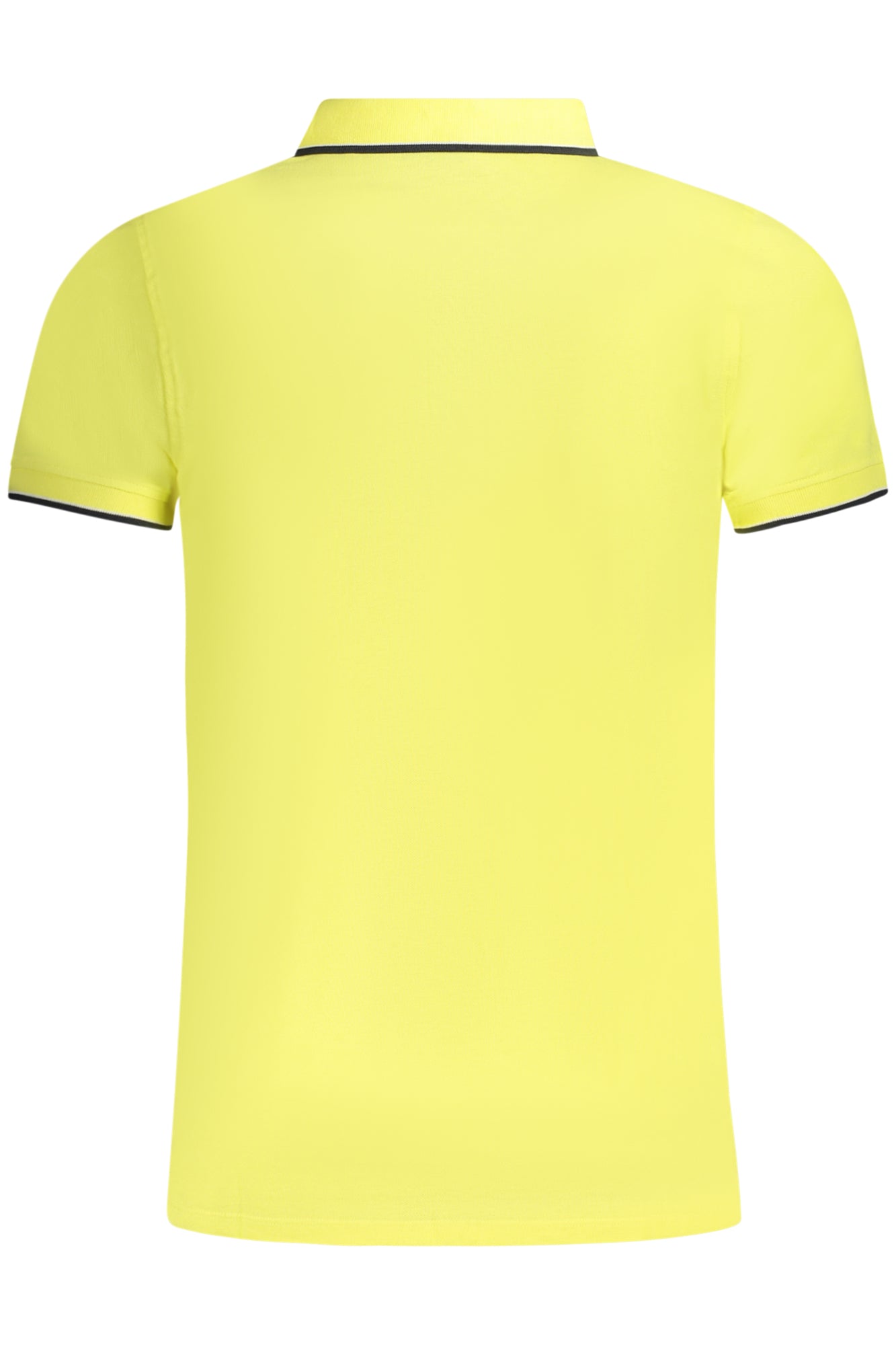 838862_GIZEST – Herren Poloshirt Gelb - Kurzarm, Kontrastdetails & Applikation – Größe: S, M, L, XL, 2XL, 3XL – Farbe: Giallo