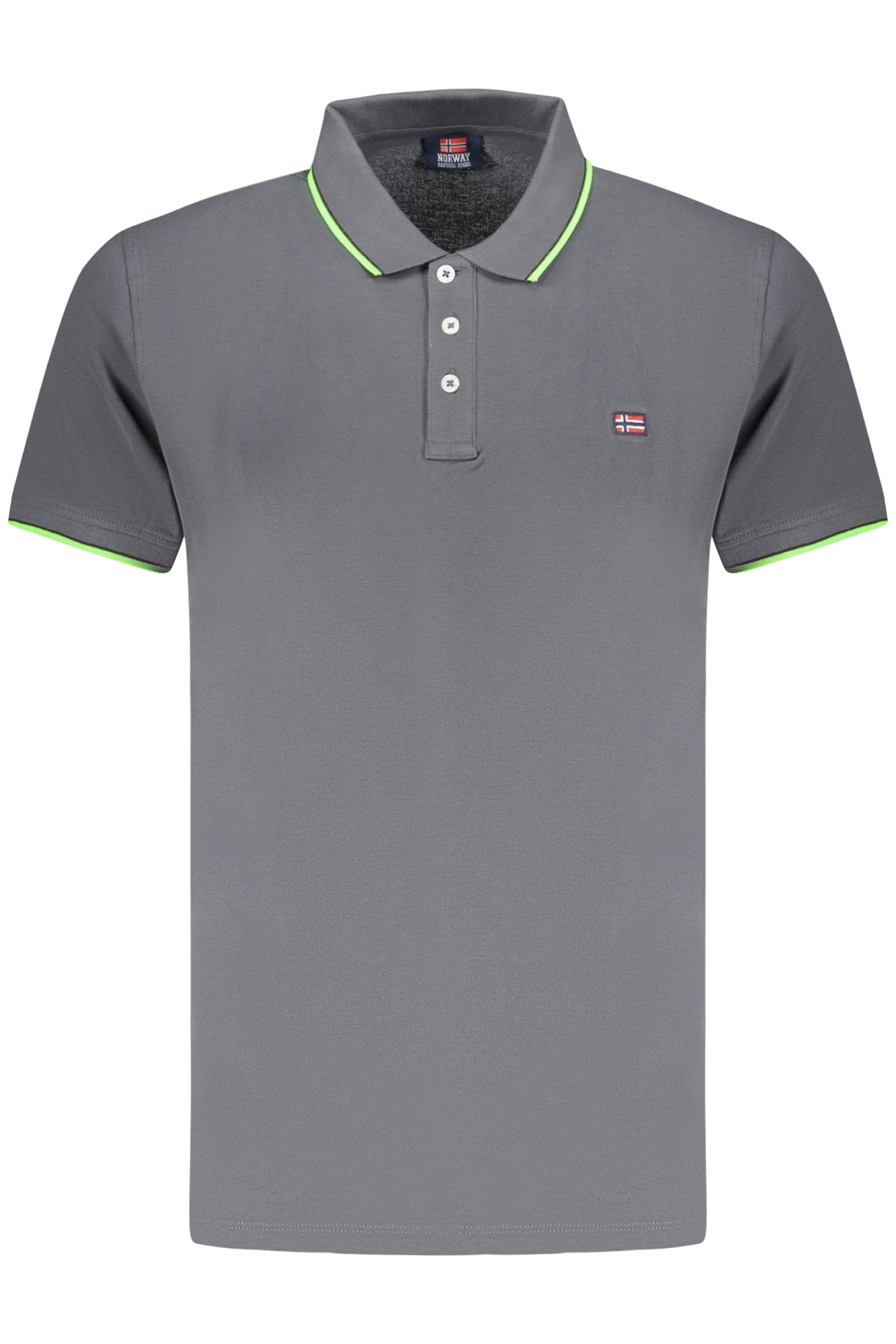 XXX838862_GRREV – Graues Norwegen 1963 Poloshirt für Herren mit Kontrastdetails – Größe: L, 3XL – Farbe: Grigio