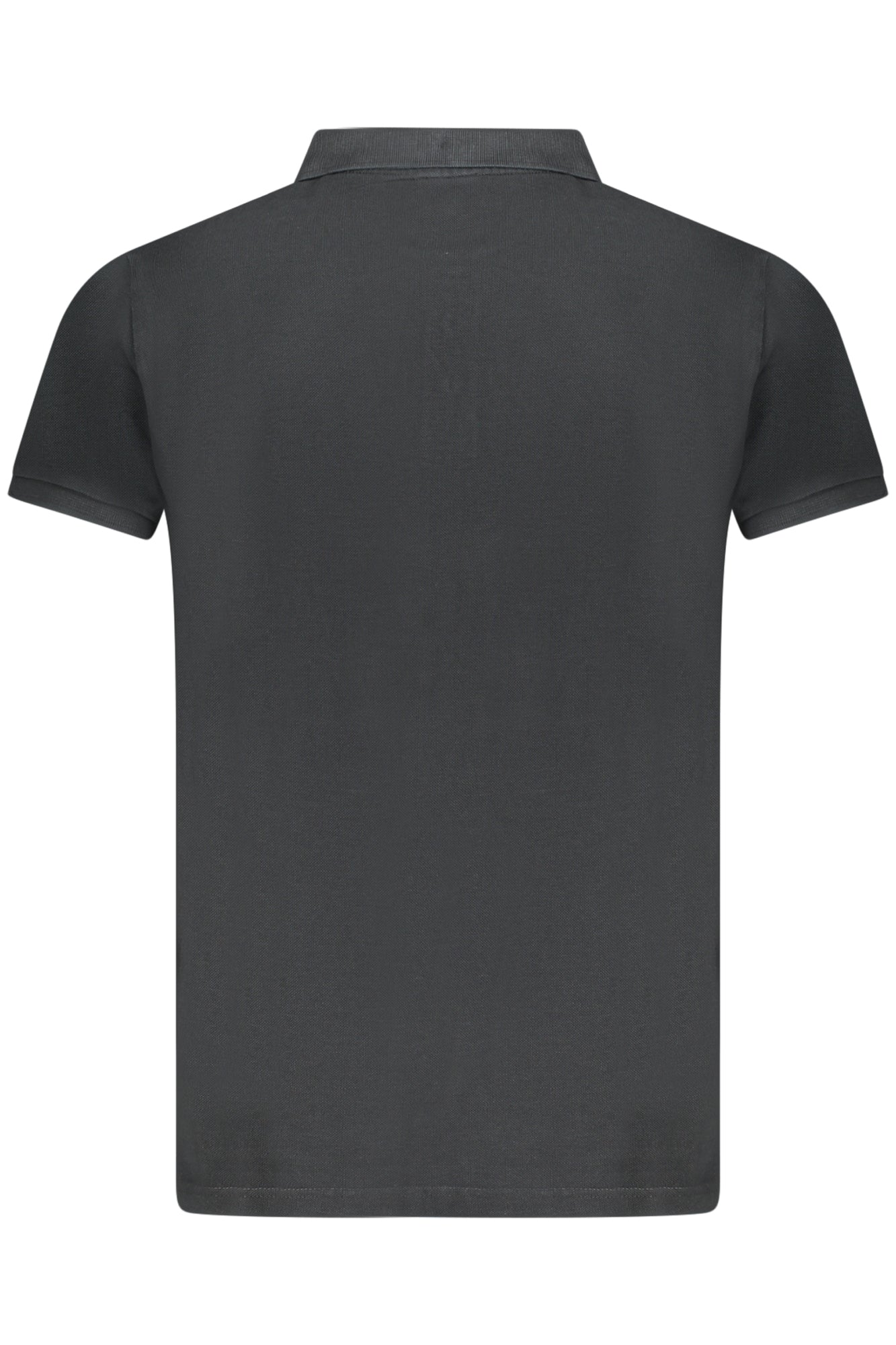 858867_NEBLACK – Herren Kurzarm-Poloshirt in Schwarz mit Stickerei und 3 Knöpfen – Größe: S, M, L, XL, 2XL, 3XL – Farbe: Nero