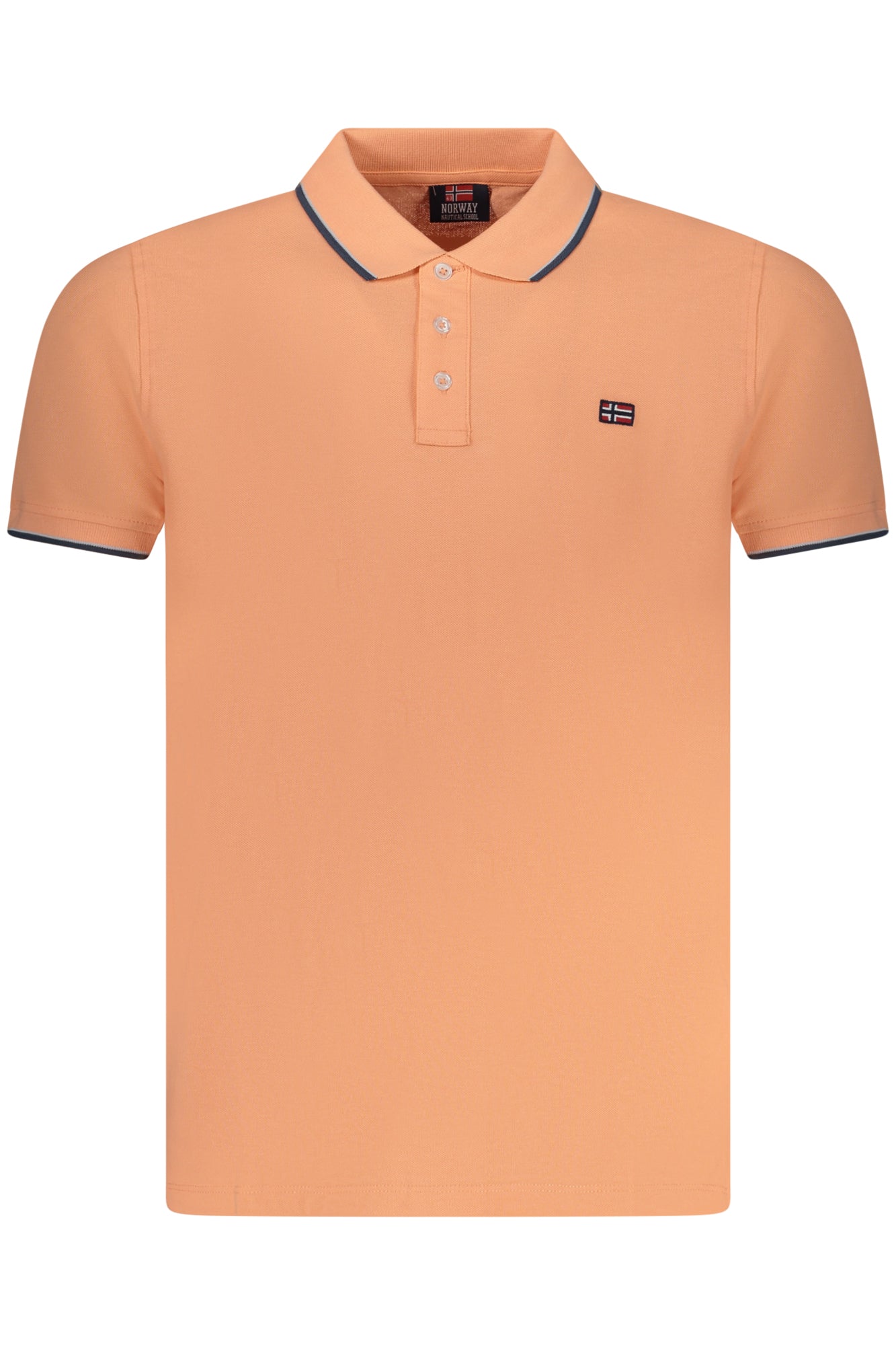 838862_RSPEACH – Rosa Herren Poloshirt mit Kontrastdetails und Logo - Norwegen 1963 – Größe: S, M, L, XL, 2XL, 3XL – Farbe: Rosa