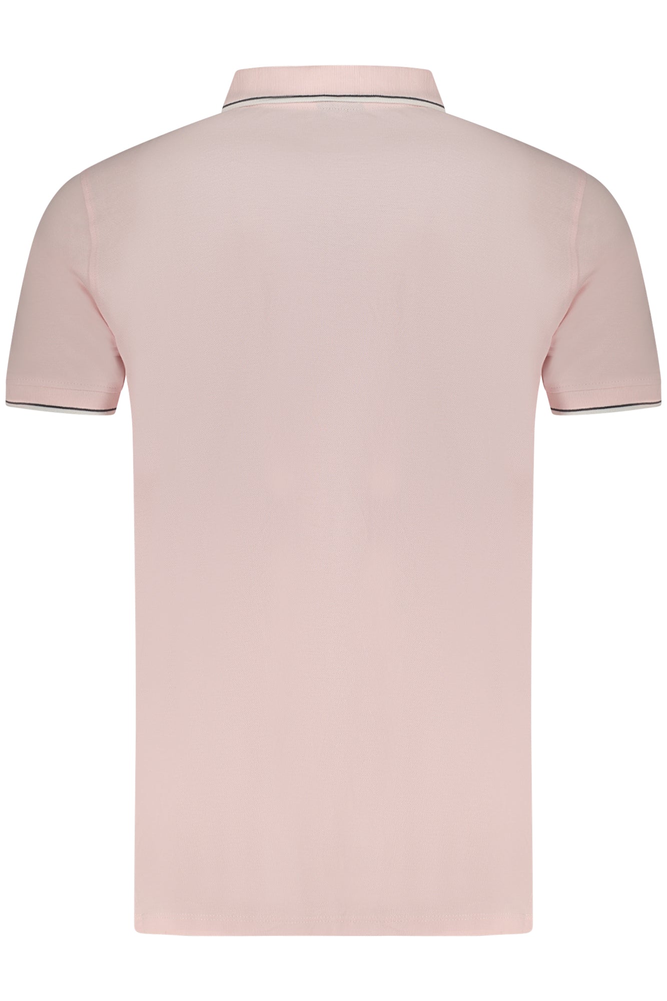 838862_RSCHARME – Rosa Herren-Kurzarm-Poloshirt mit Kontrastdetails und Applikation – Größe: M, 2XL – Farbe: Rosa