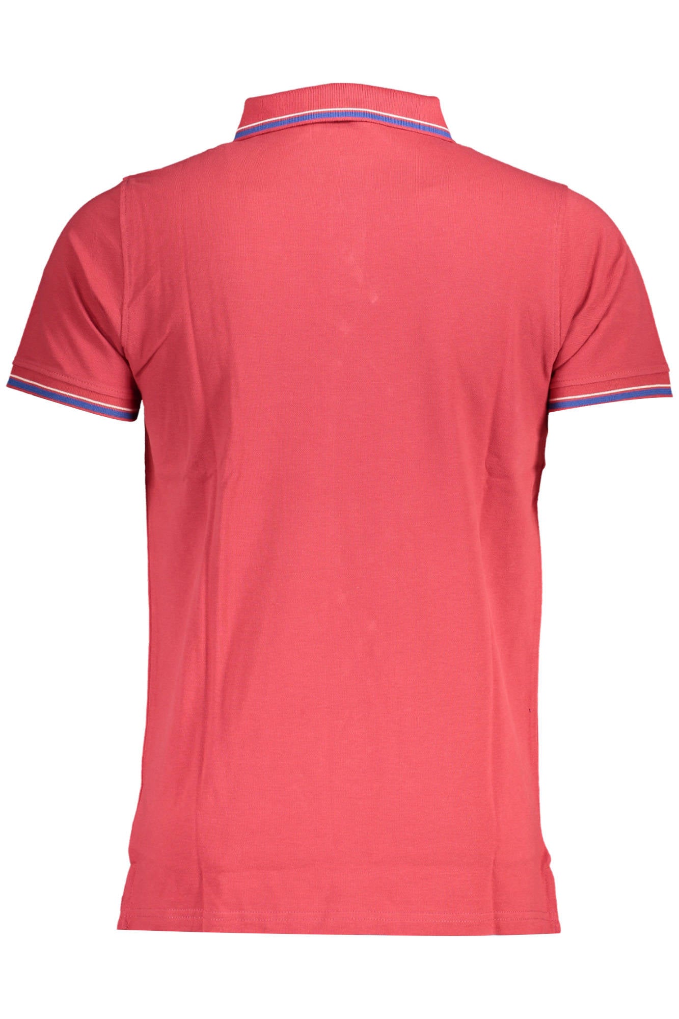 838862_ROSSO_RED-RACE – Herren Kurzarm-Poloshirt Rot mit Kontrastdetails und Applikation – Größe: M, L, XL, 2XL – Farbe: Rosso